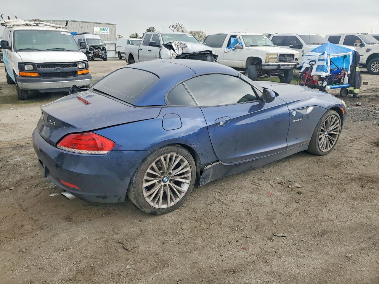 2009 Bmw Z4 Sdrive35i Blue vin: WBALM73529E164574