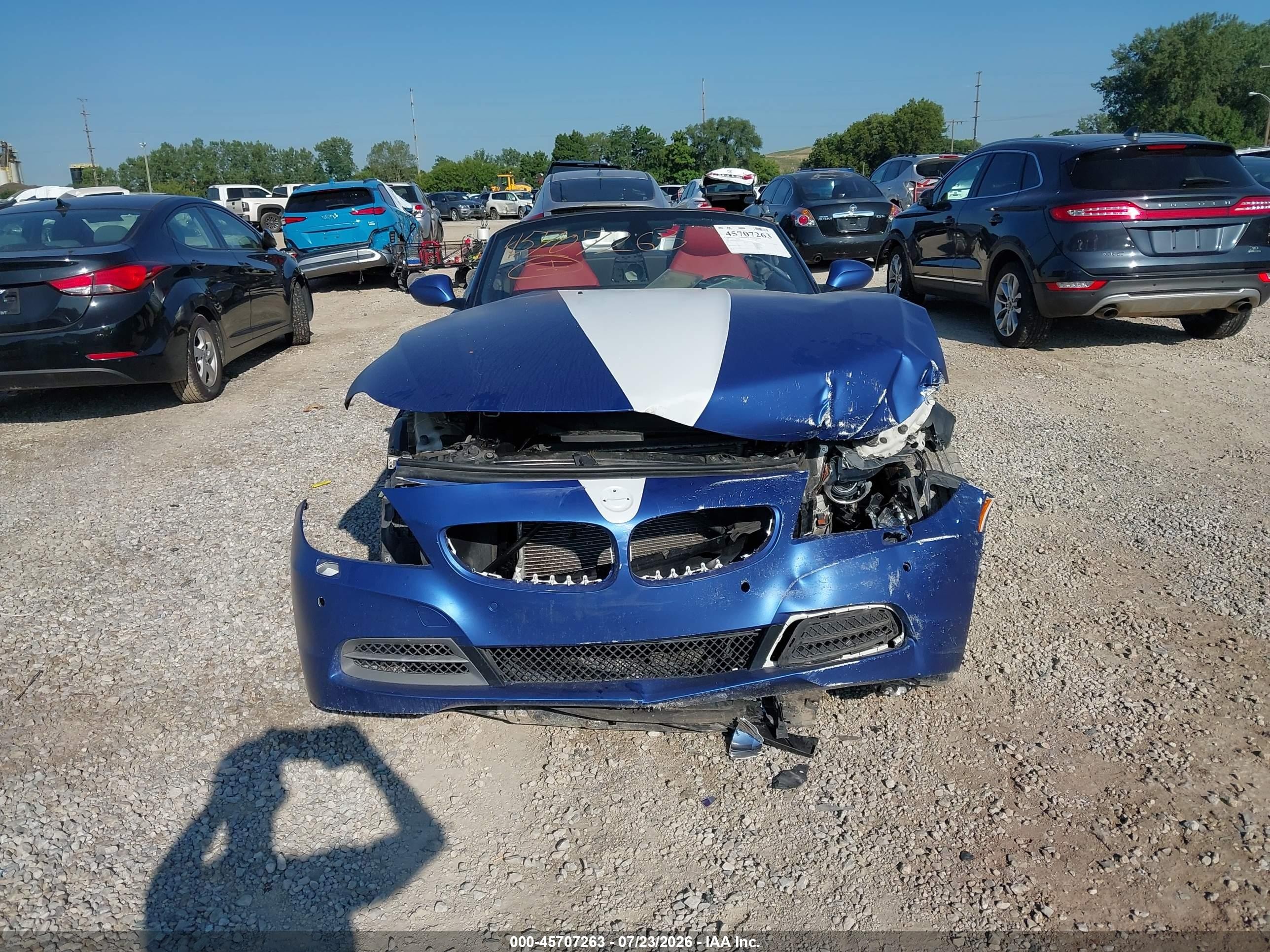 2009 Bmw Z4 Sdrive35i Blue vin: WBALM73539E351175