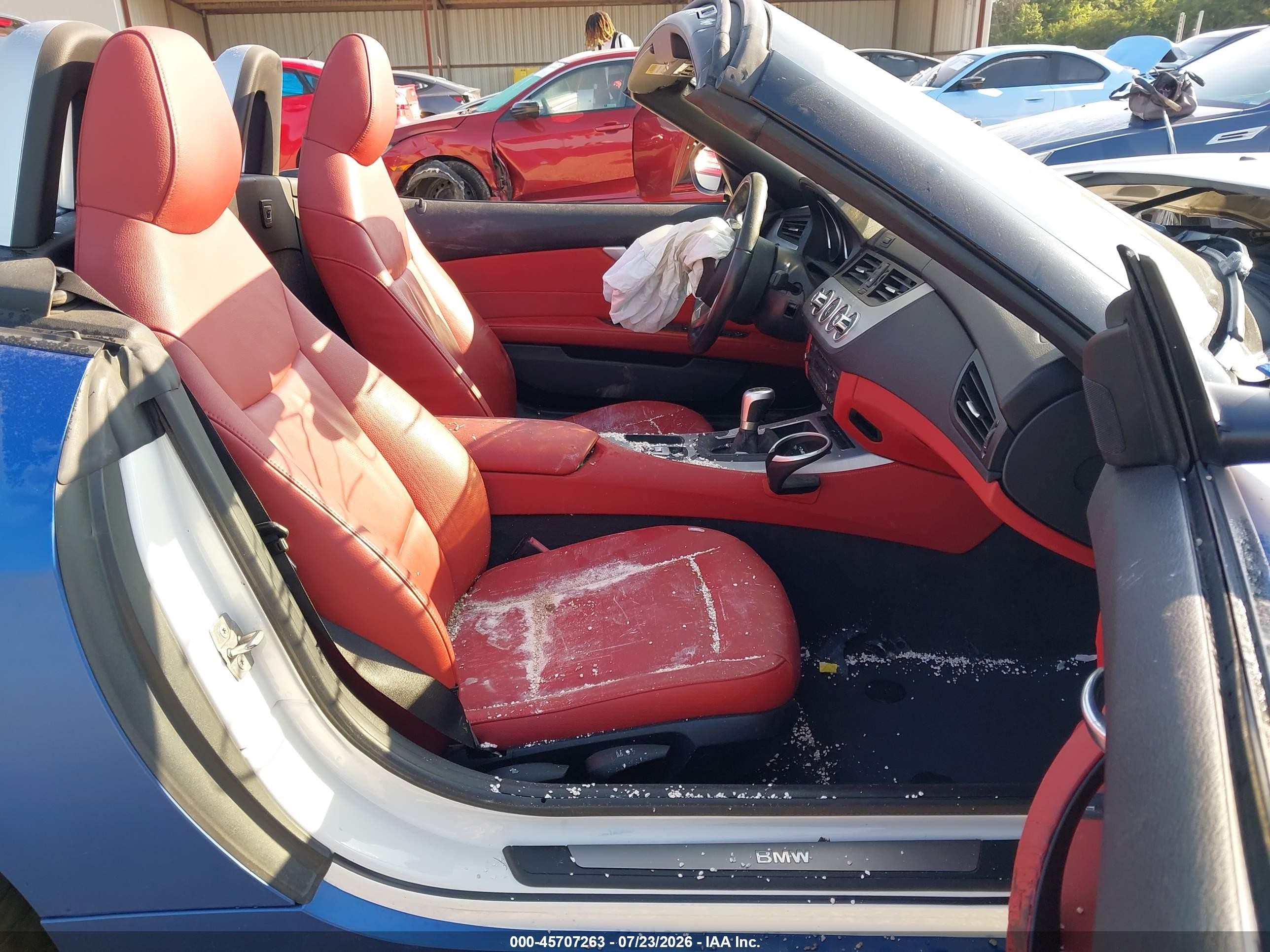 2009 Bmw Z4 Sdrive35i Blue vin: WBALM73539E351175
