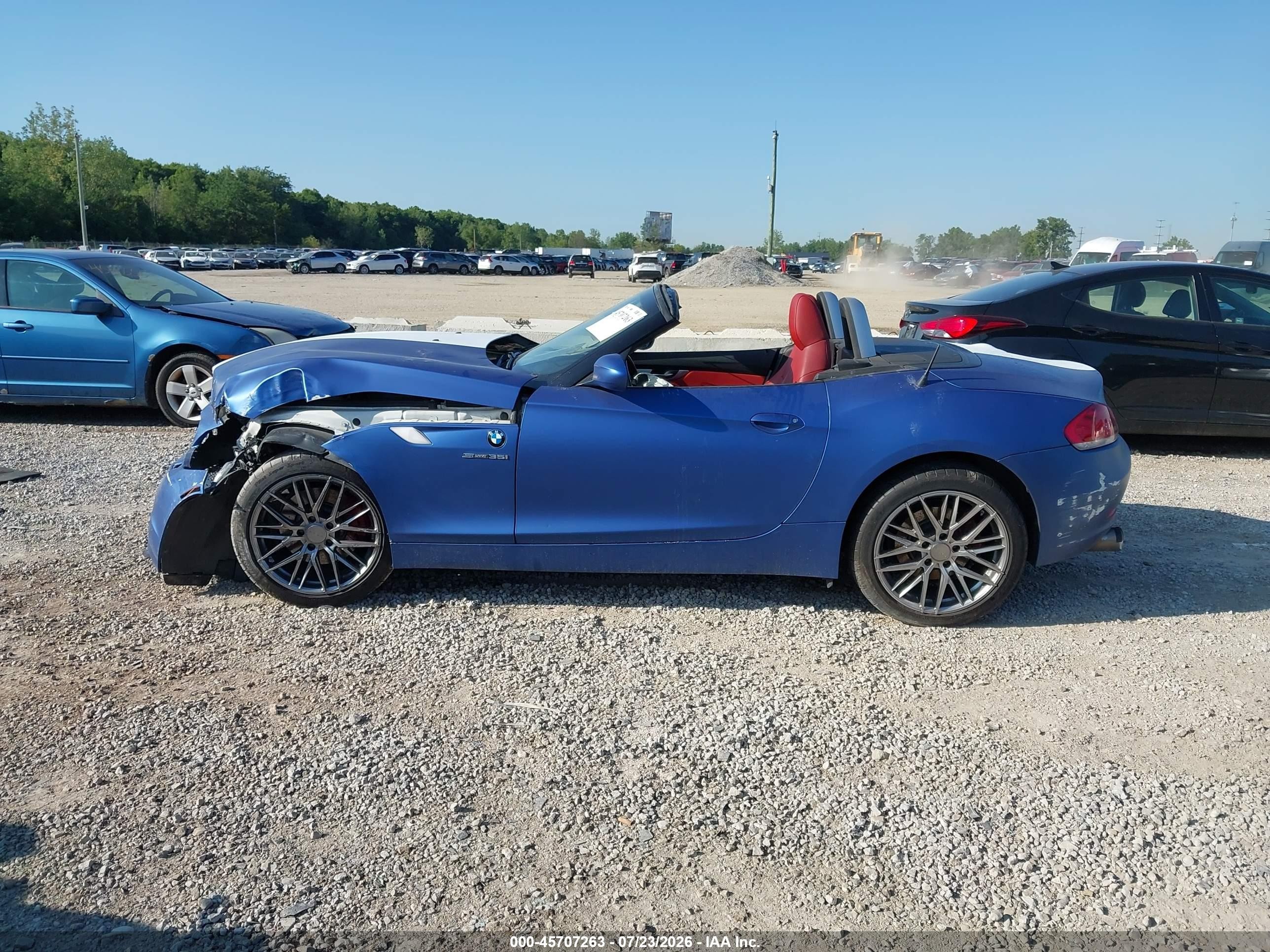 2009 Bmw Z4 Sdrive35i Blue vin: WBALM73539E351175