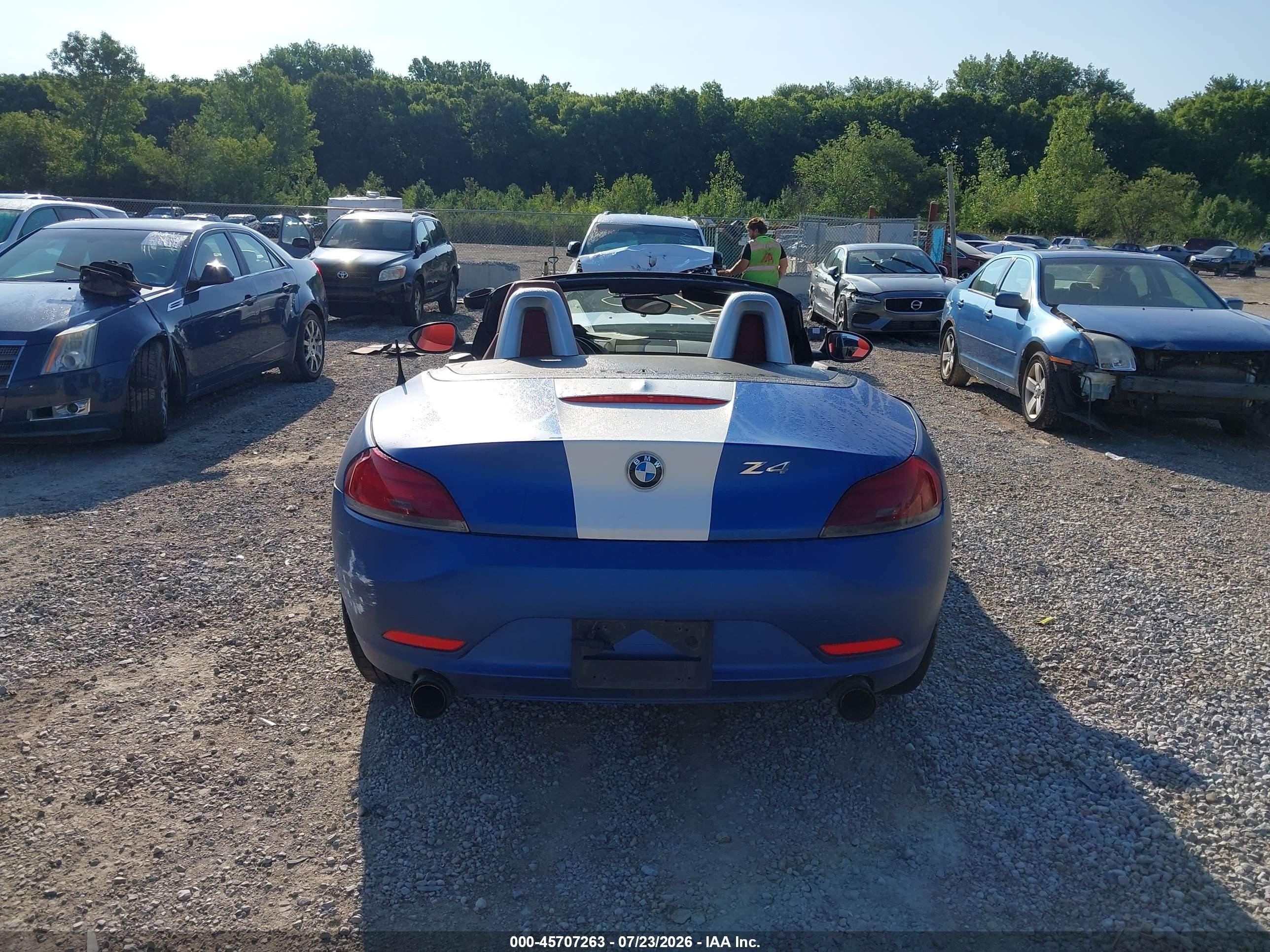 2009 Bmw Z4 Sdrive35i Blue vin: WBALM73539E351175