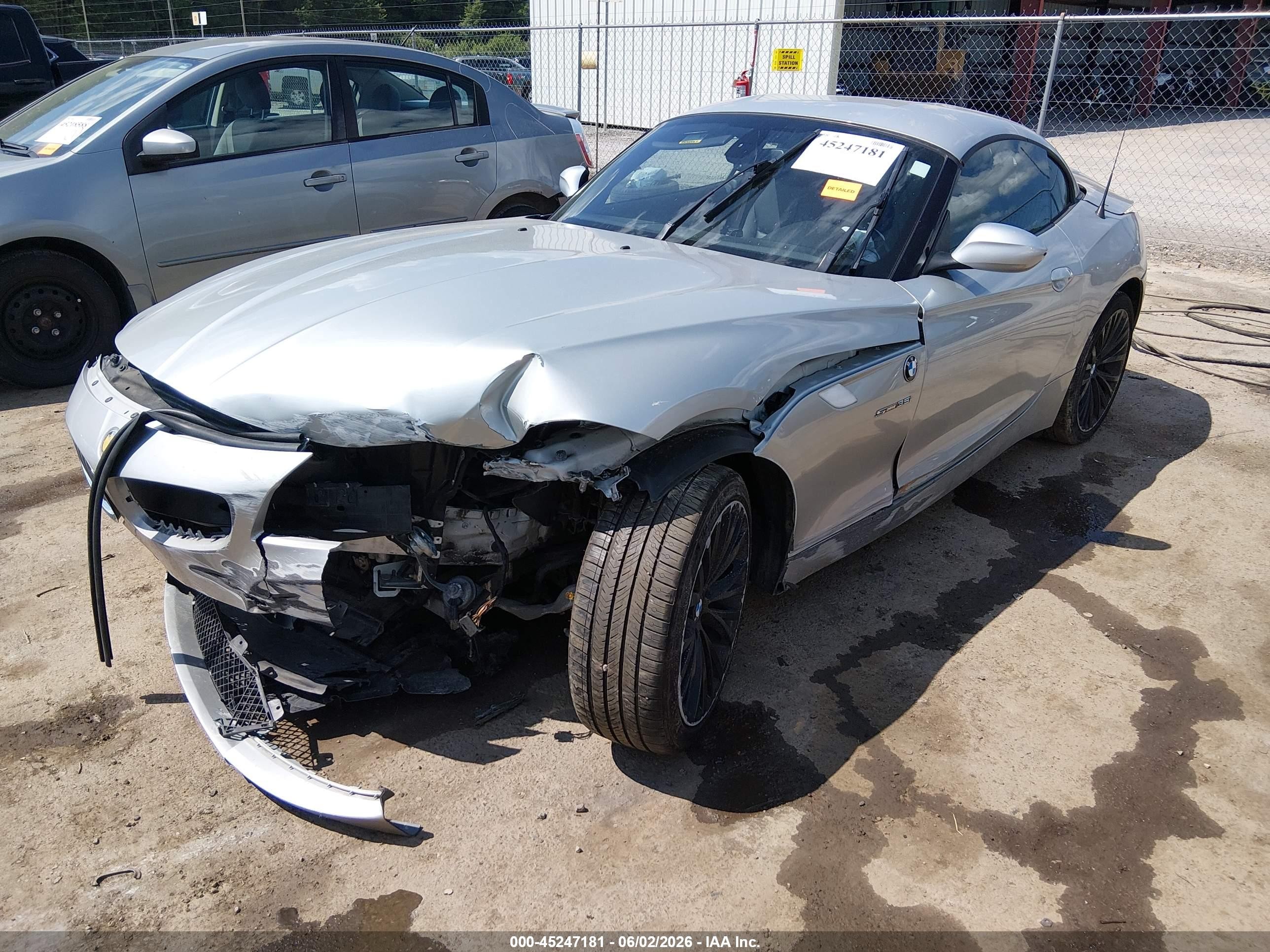 2009 Bmw Z4 Sdrive35i Silver vin: WBALM73599E165141