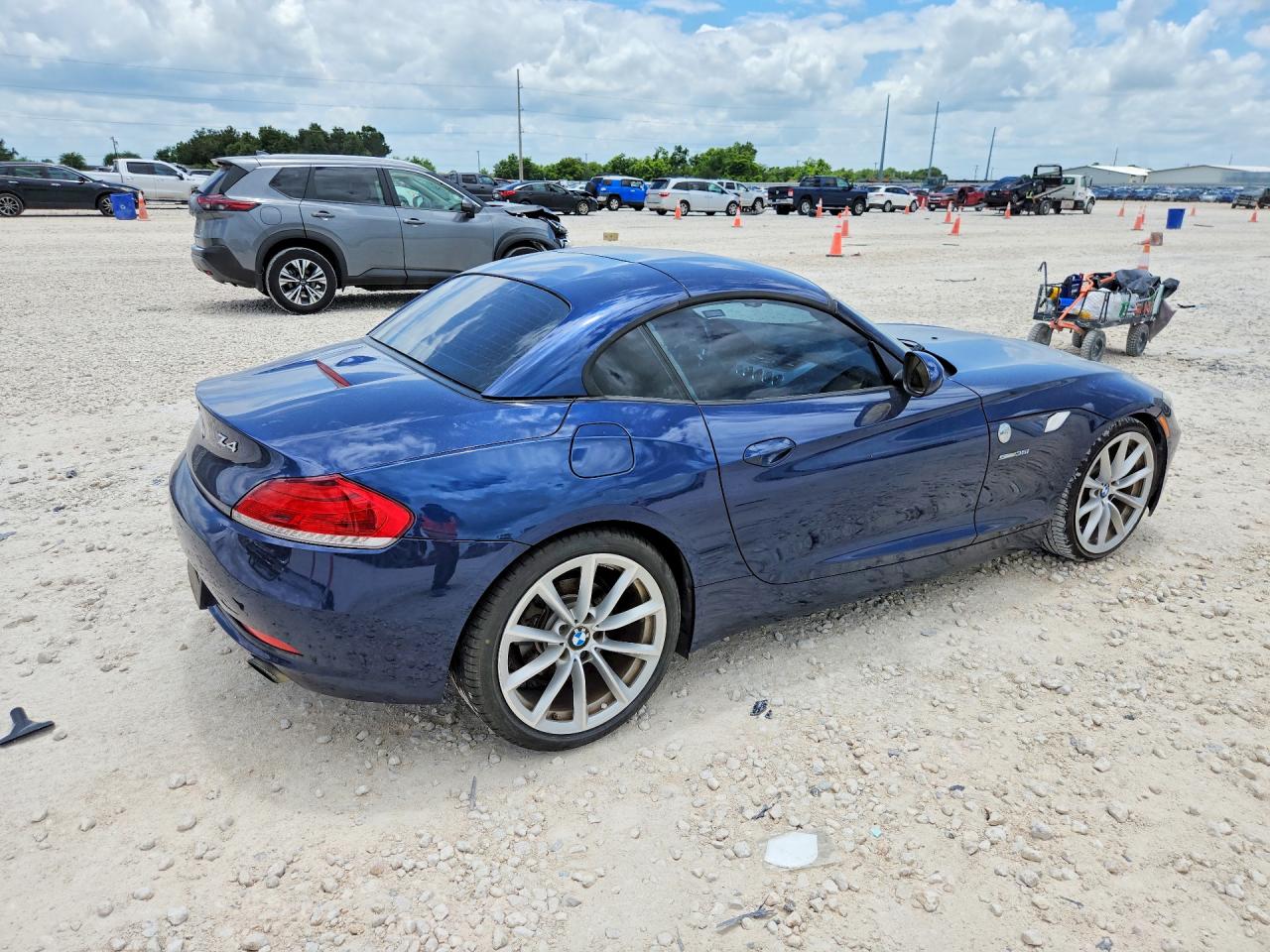 2011 Bmw Z4 Sdrive35i Blue vin: WBALM7C50BE383930