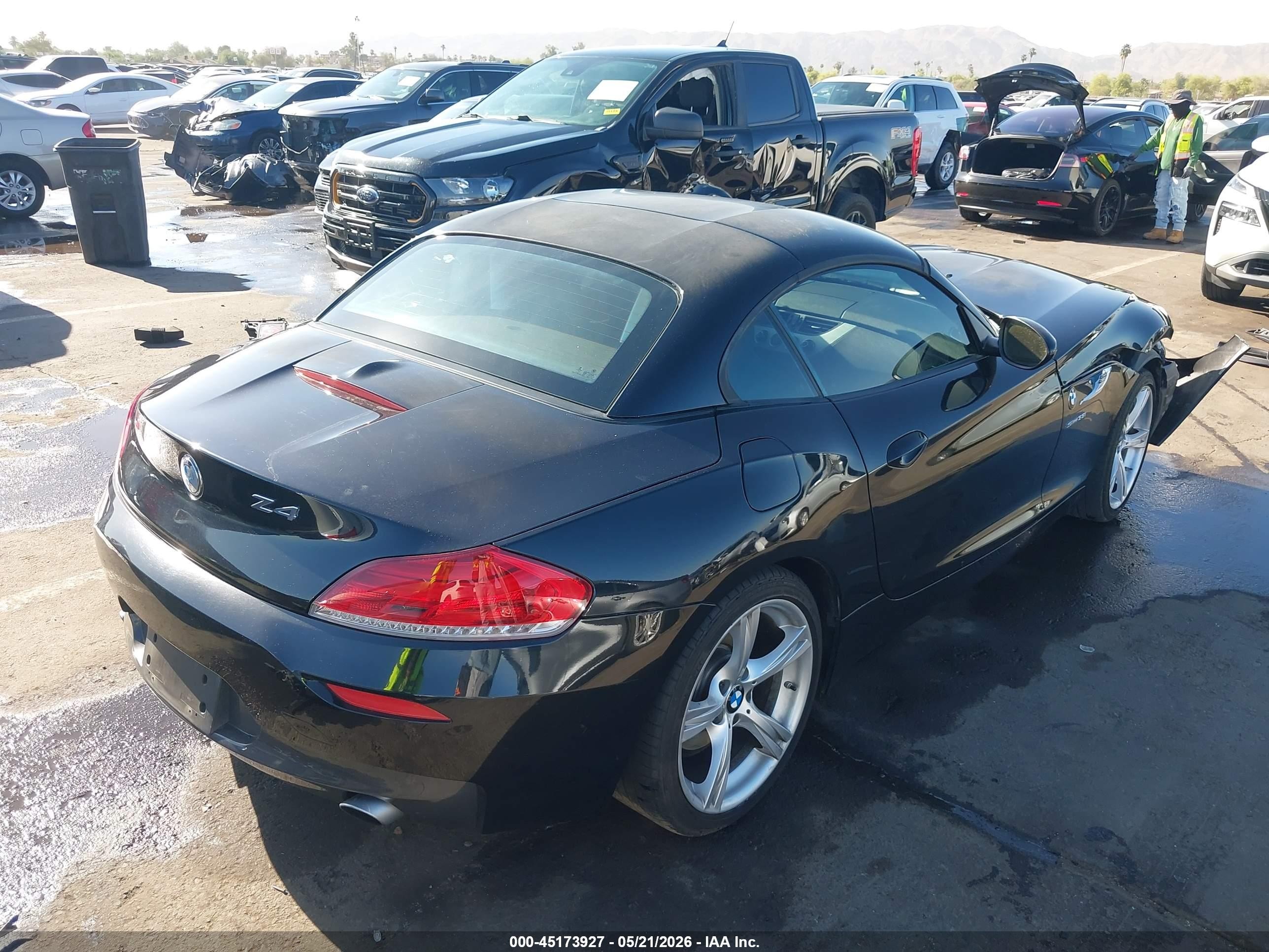 2015 Bmw Z4 Sdrive35i Black vin: WBALM7C51FJ798641