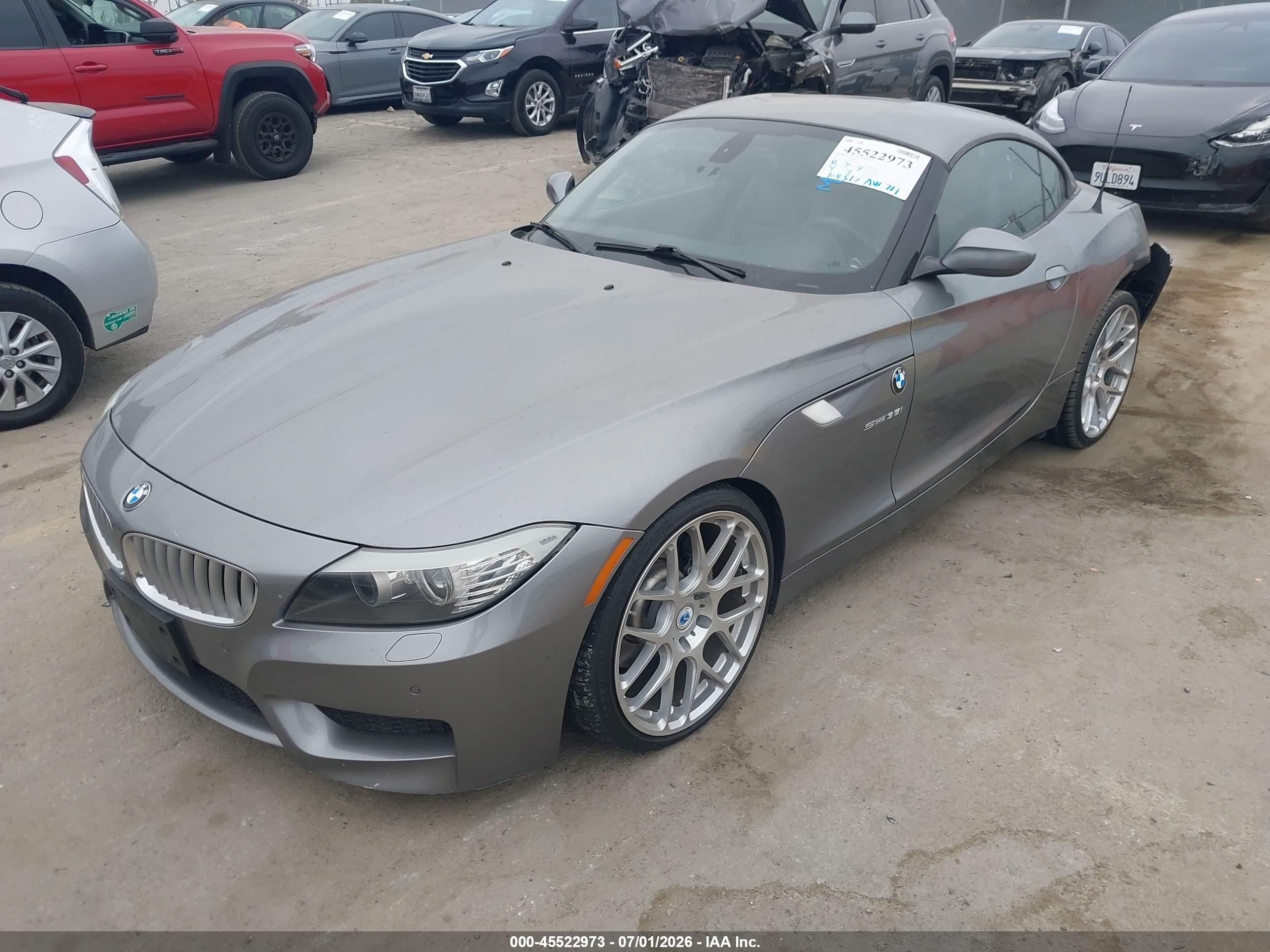 2013 Bmw Z4 Sdrive35i Silver vin: WBALM7C52DE385648