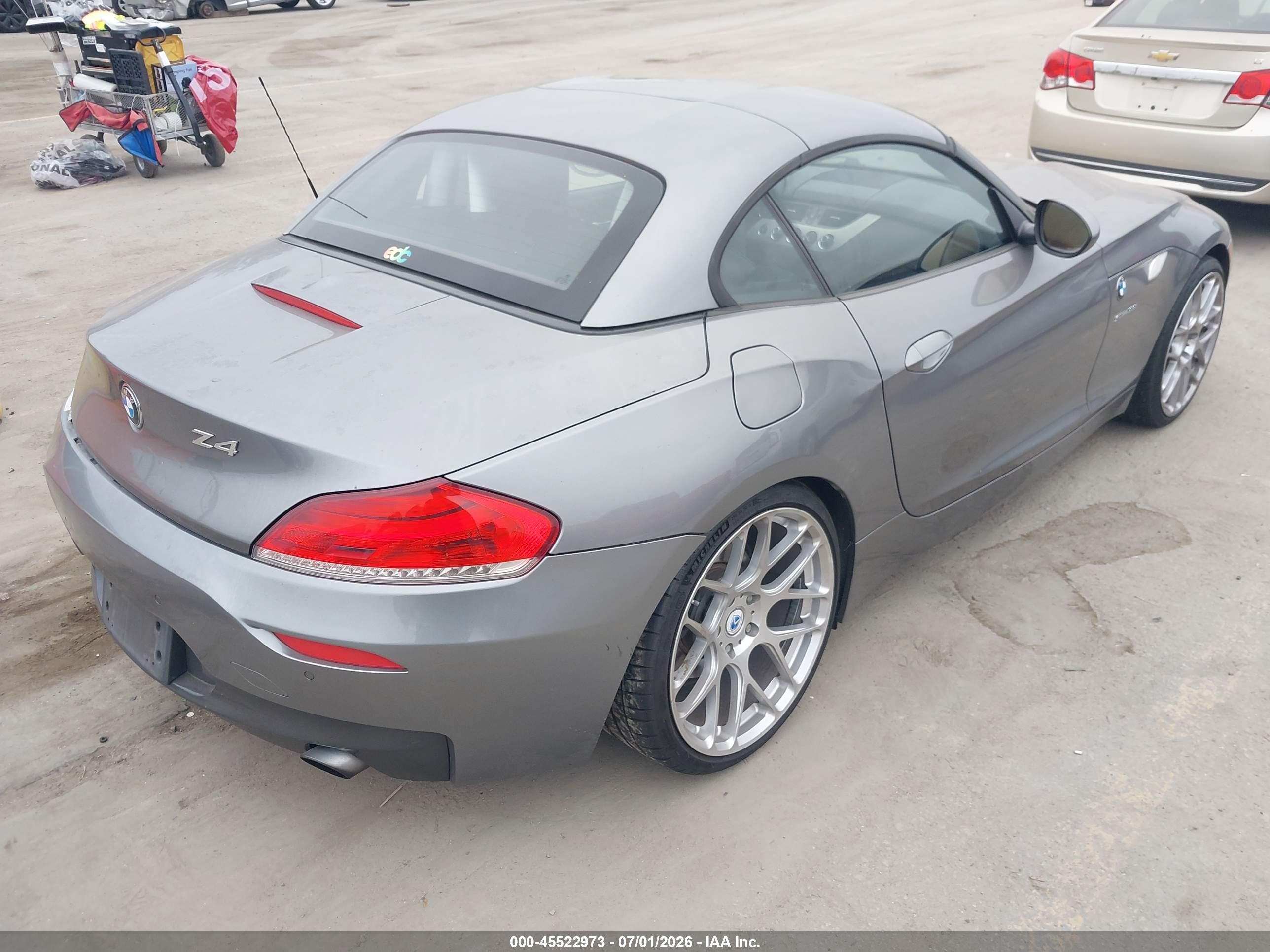 2013 Bmw Z4 Sdrive35i Silver vin: WBALM7C52DE385648