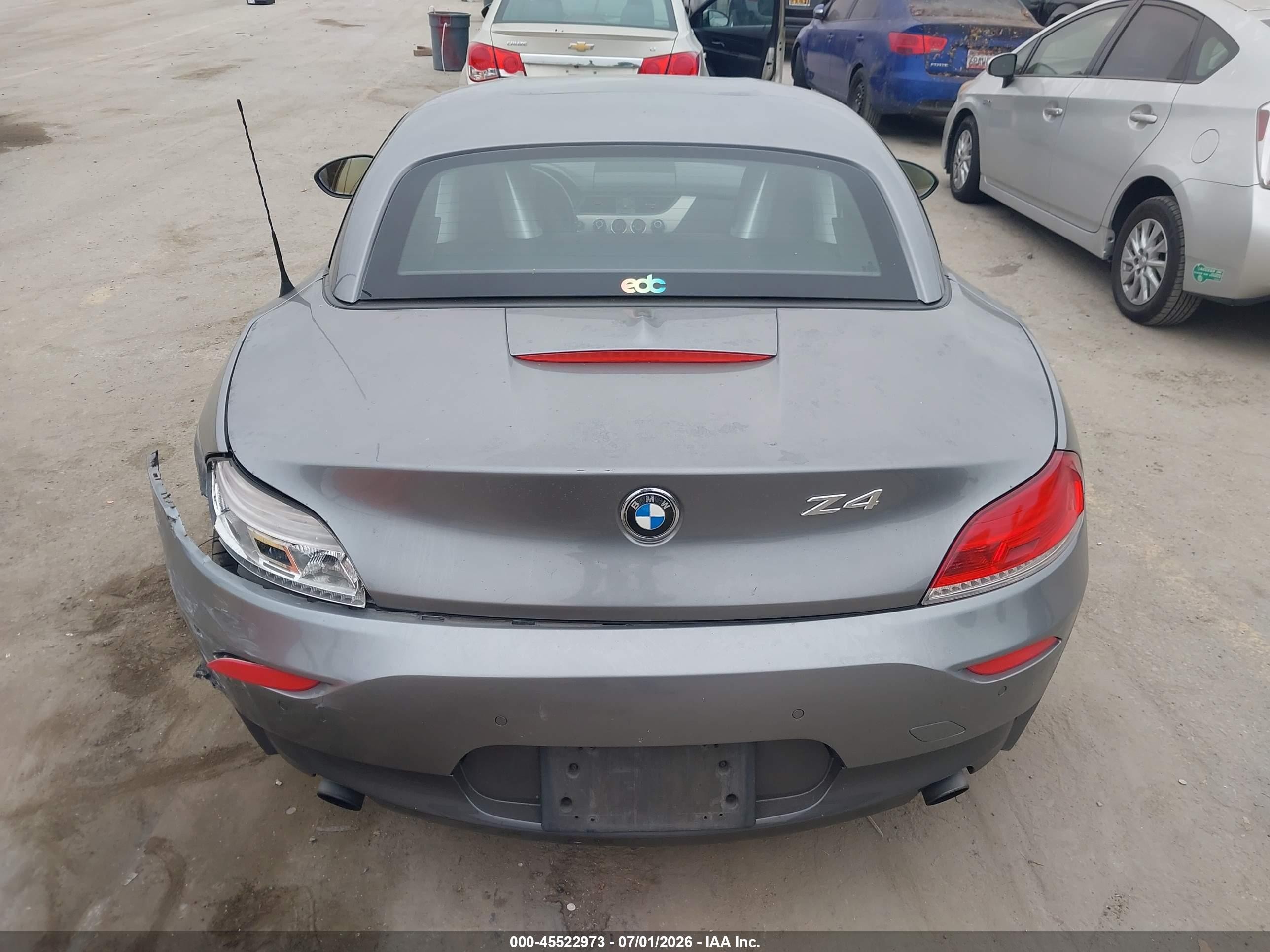 2013 Bmw Z4 Sdrive35i Silver vin: WBALM7C52DE385648
