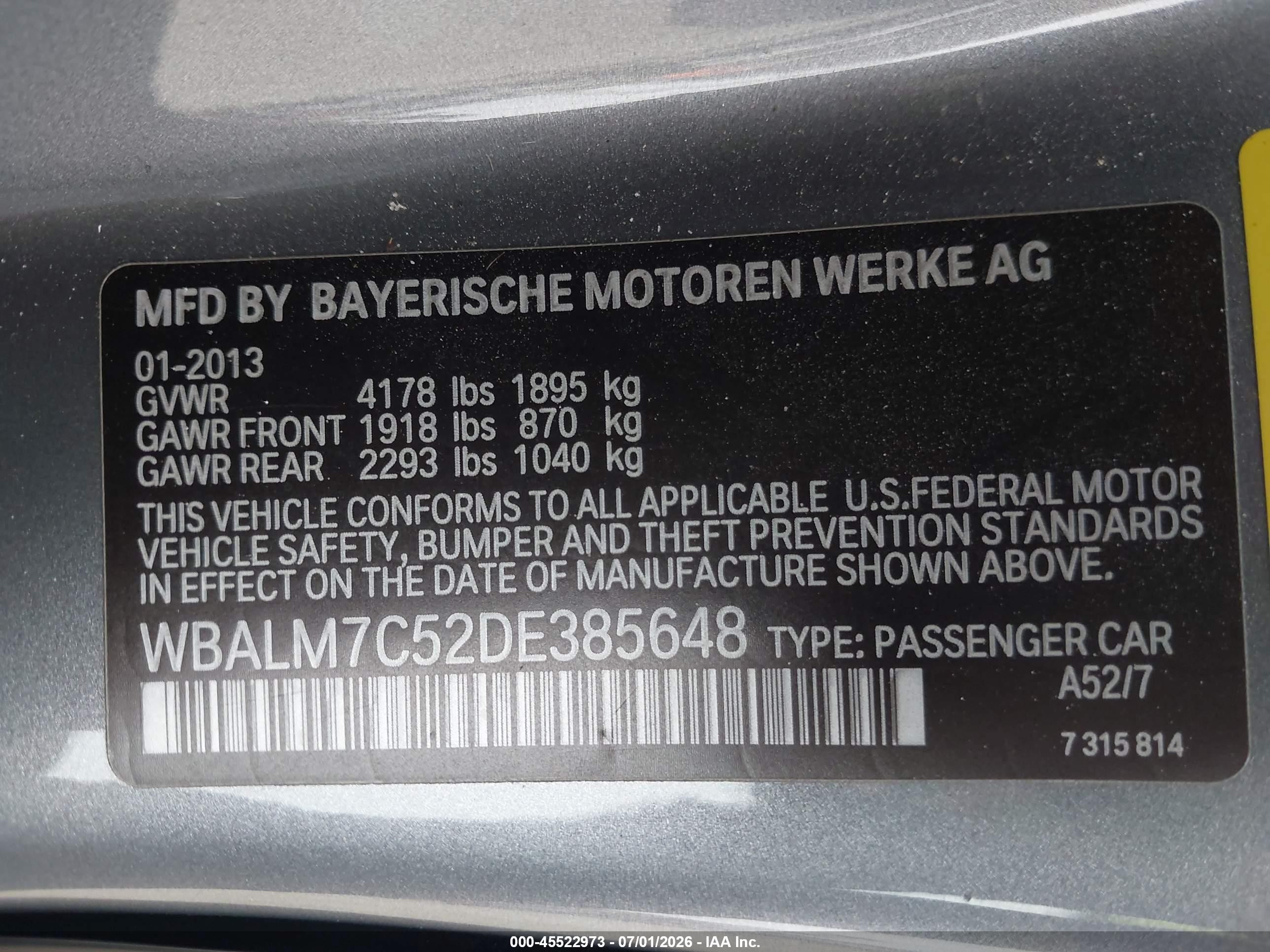 2013 Bmw Z4 Sdrive35i Silver vin: WBALM7C52DE385648