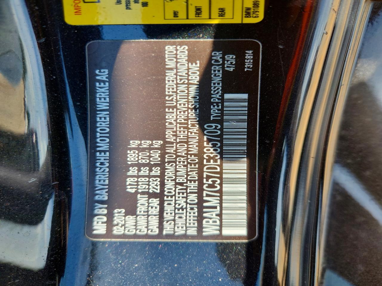 2013 Bmw Z4 Sdrive35i Black vin: WBALM7C57DE385709