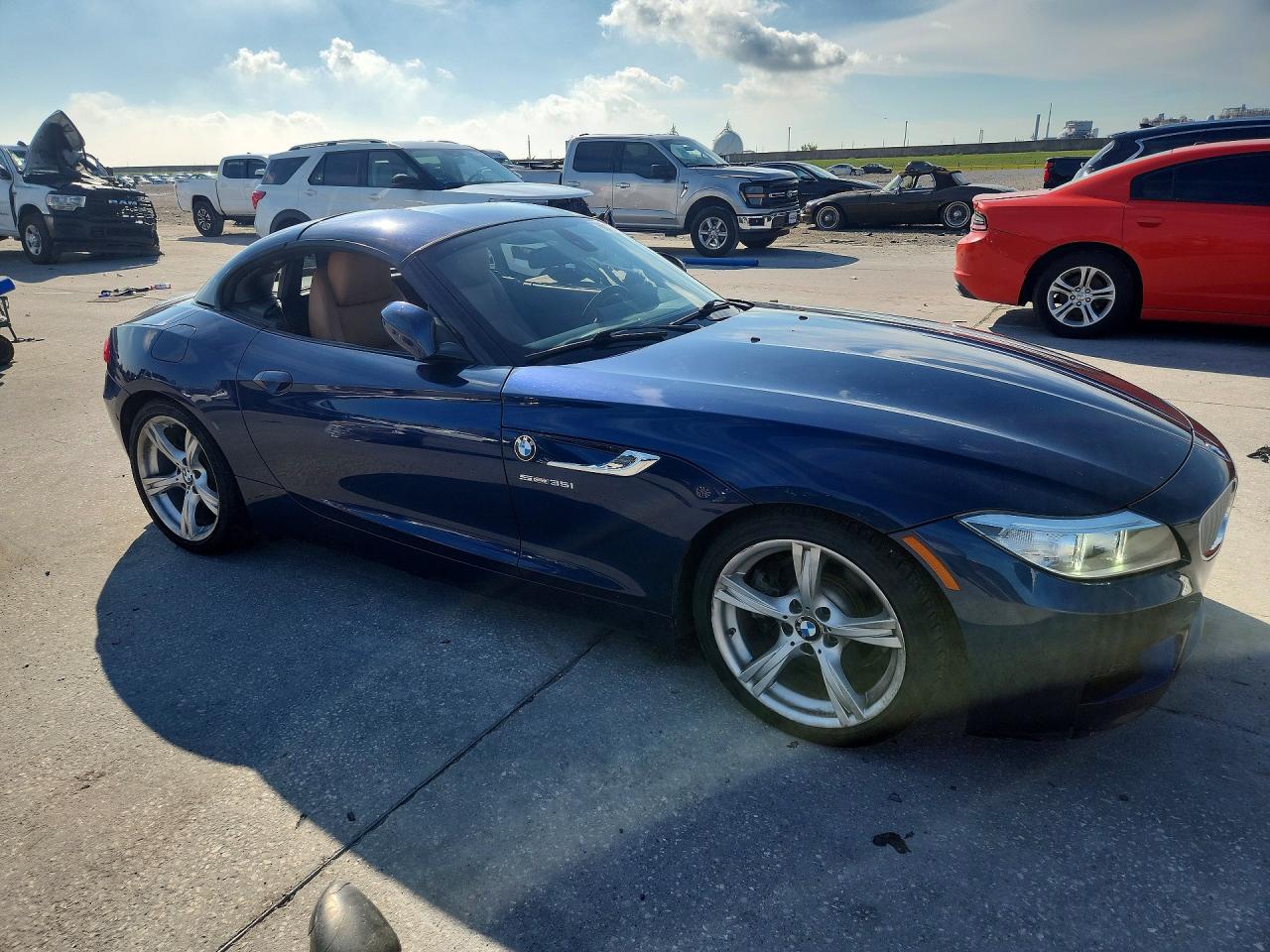 2015 Bmw Z4 Sdrive35i Синий vin: WBALM7C58FJ798717