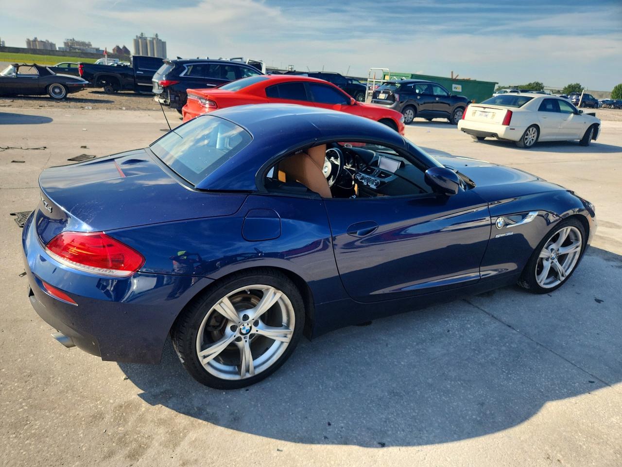 2015 Bmw Z4 Sdrive35i Синий vin: WBALM7C58FJ798717