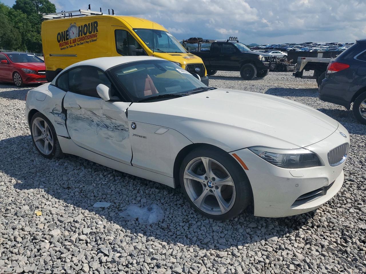 2011 Bmw Z4 Sdrive35i White vin: WBALM7C59BE384218