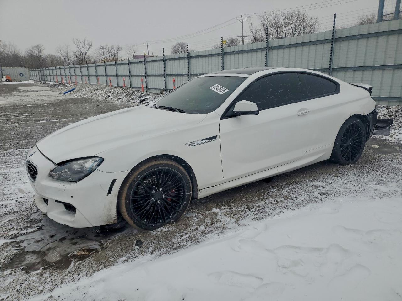 2013 Bmw 640 I White vin: WBALW3C50DC892370