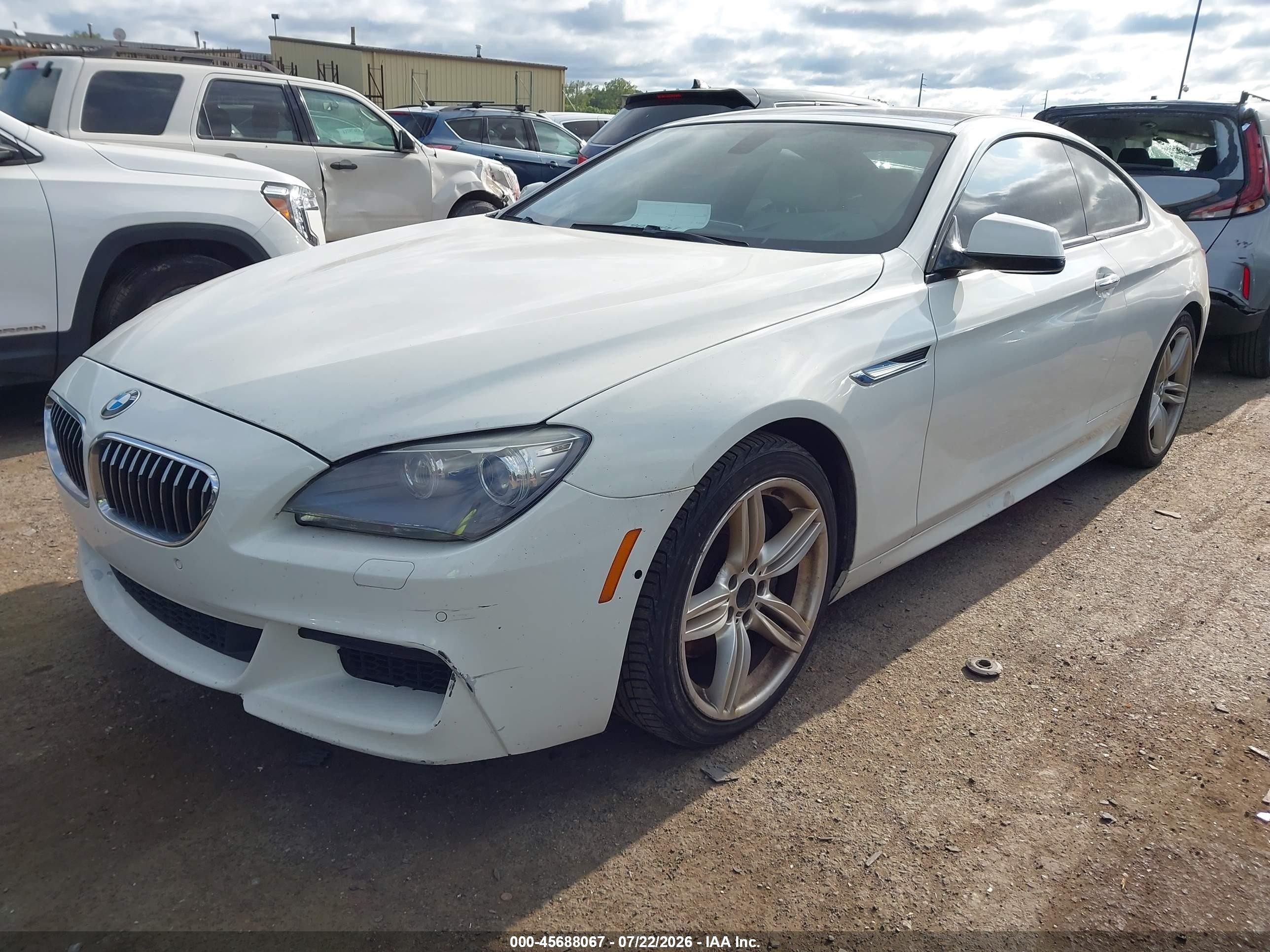 2013 Bmw 640i   Белый vin: WBALW3C50DC892529
