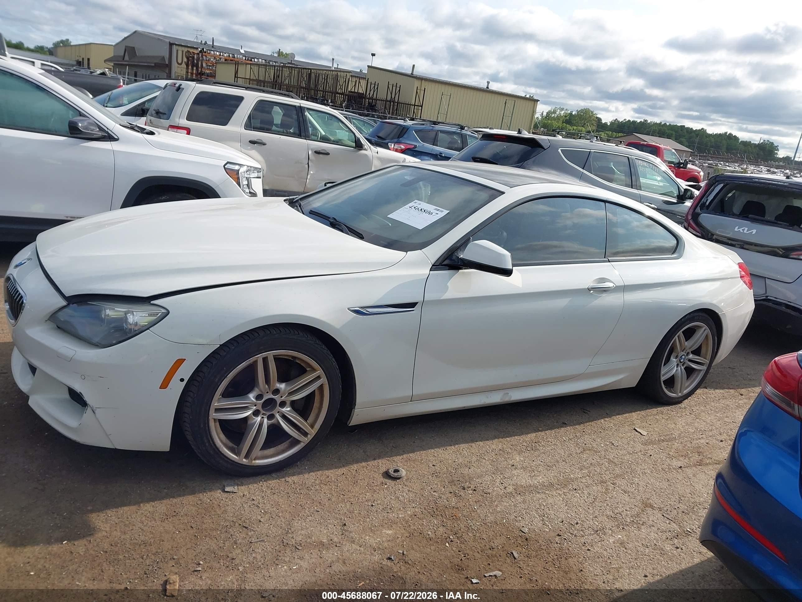 2013 Bmw 640i   Белый vin: WBALW3C50DC892529