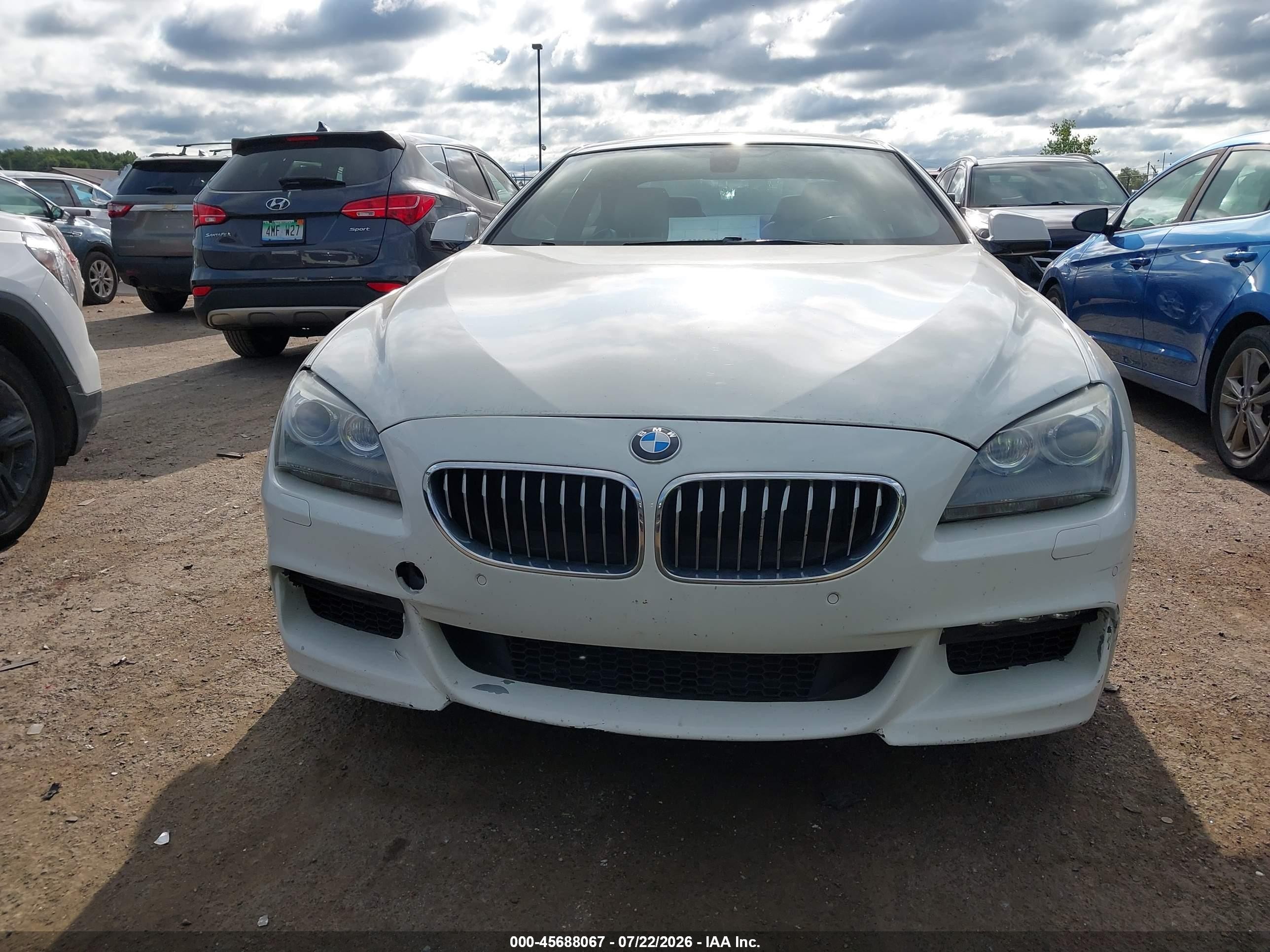 2013 Bmw 640i   Белый vin: WBALW3C50DC892529