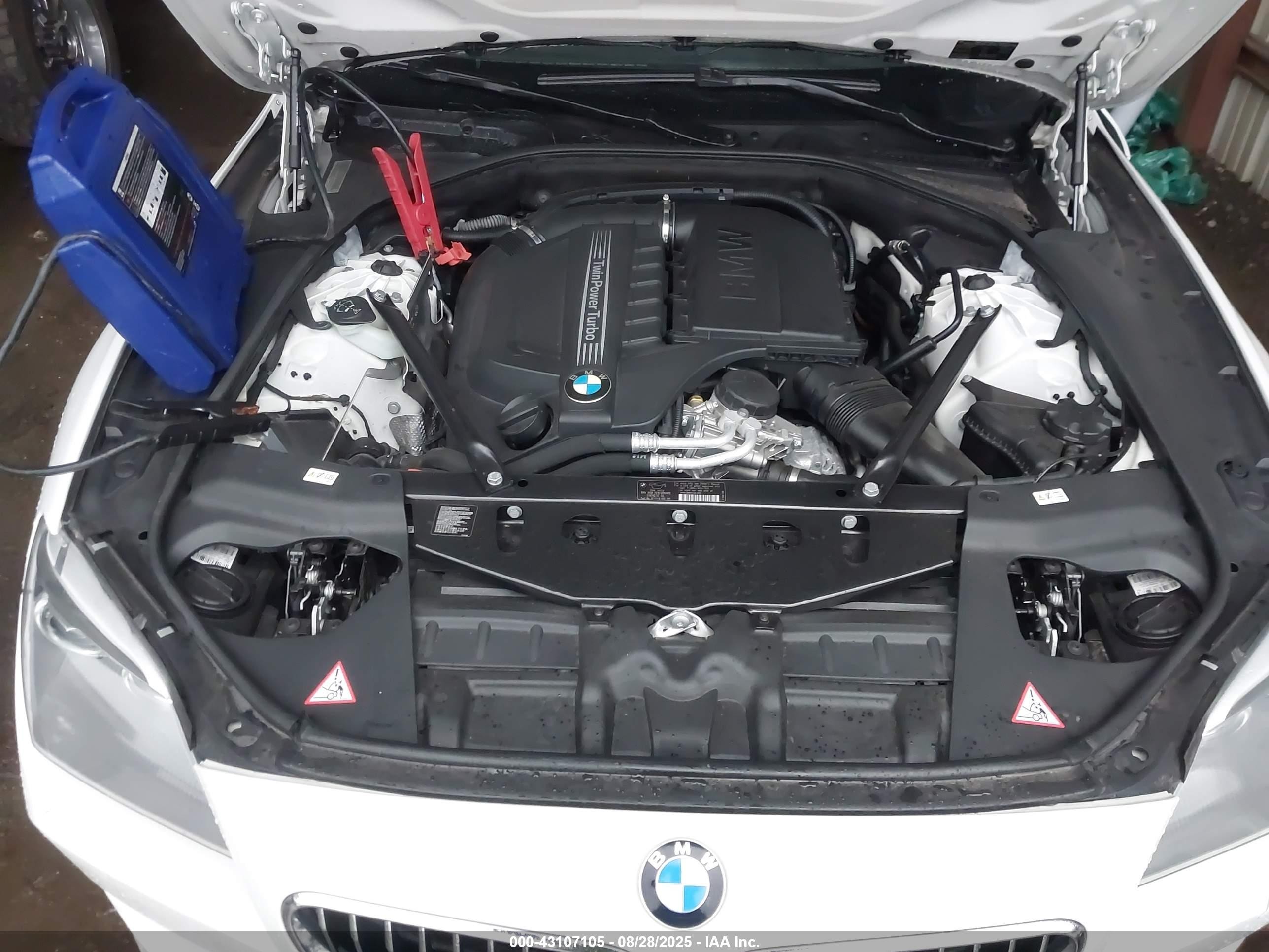 2013 Bmw 640i   White vin: WBALW3C54DC892470