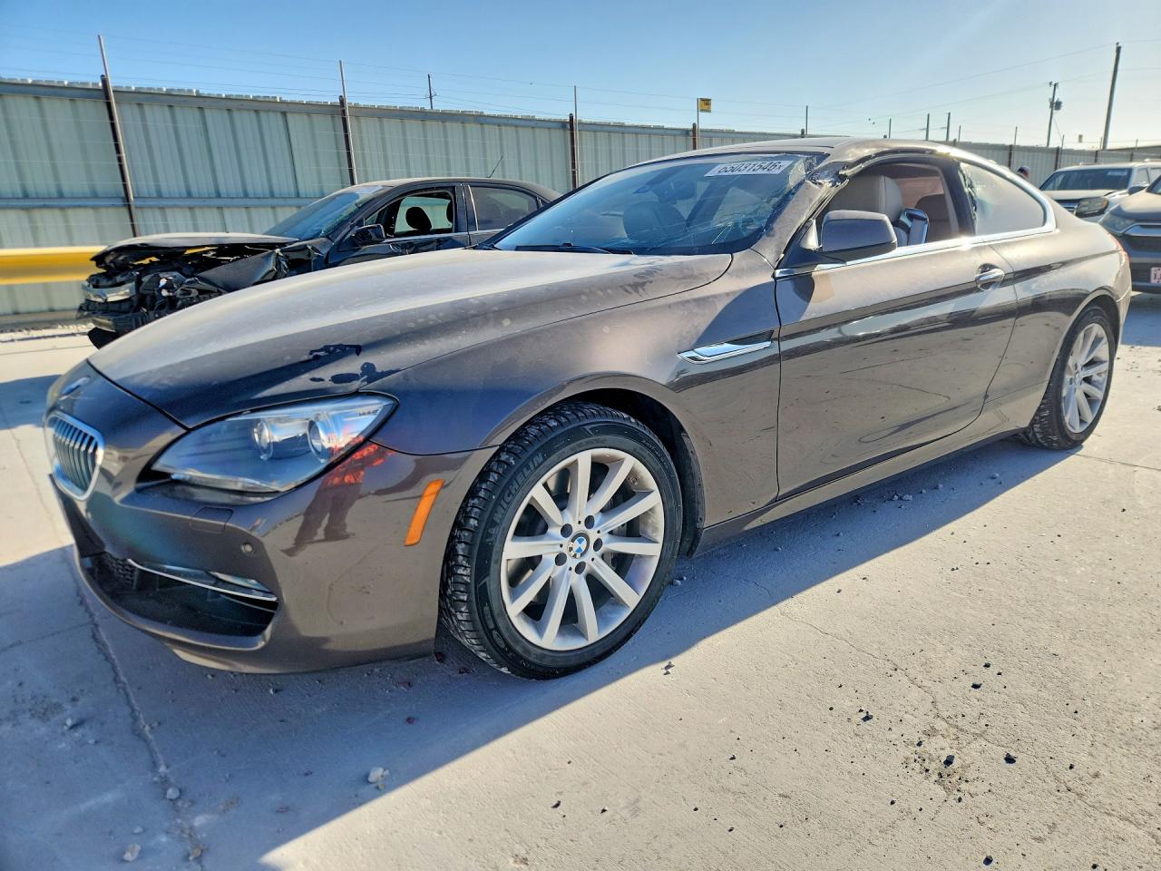 2013 Bmw 640 I Gray vin: WBALW3C59DC892299