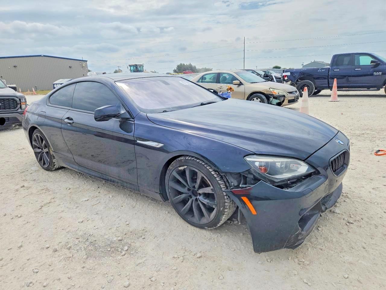 2013 Bmw 640 I Blue vin: WBALW3C59DC892318