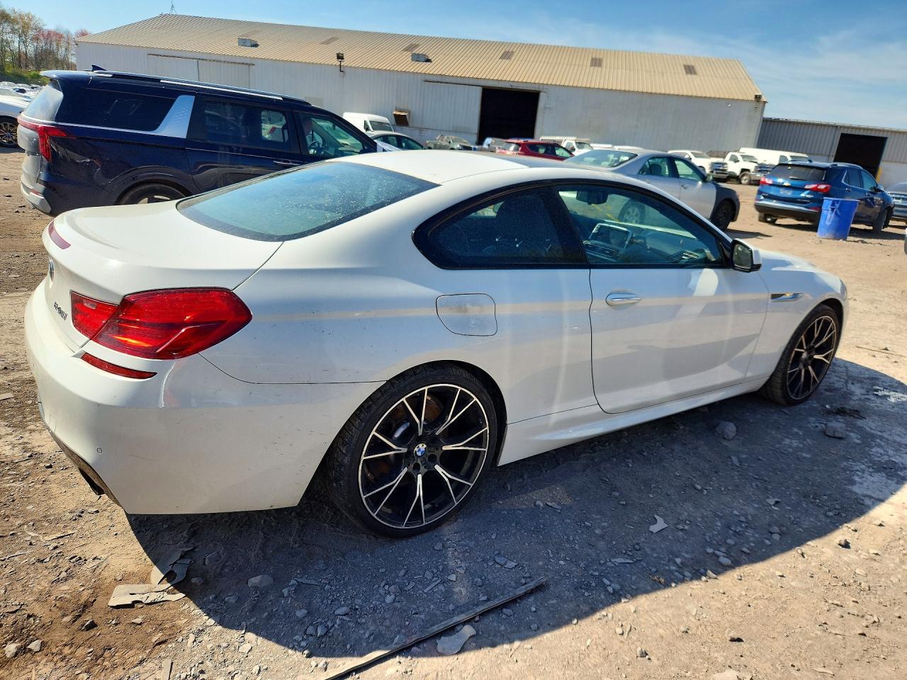 2015 Bmw 640 I White vin: WBALW3C5XFC892928