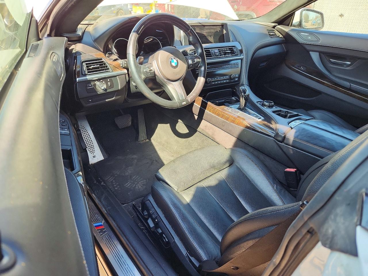 2015 Bmw 640 I White vin: WBALW3C5XFC892928