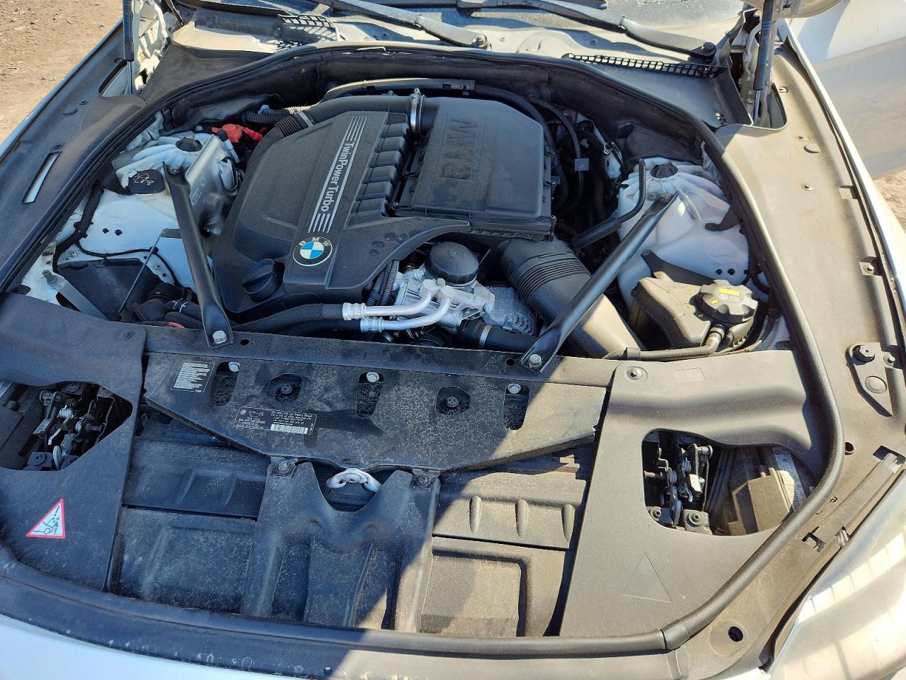 2015 Bmw 640 I White vin: WBALW3C5XFC892928
