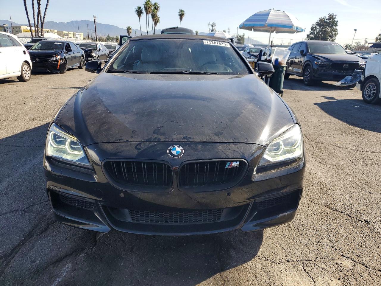 2014 Bmw 640 I Black vin: WBALW7C50EDX58977