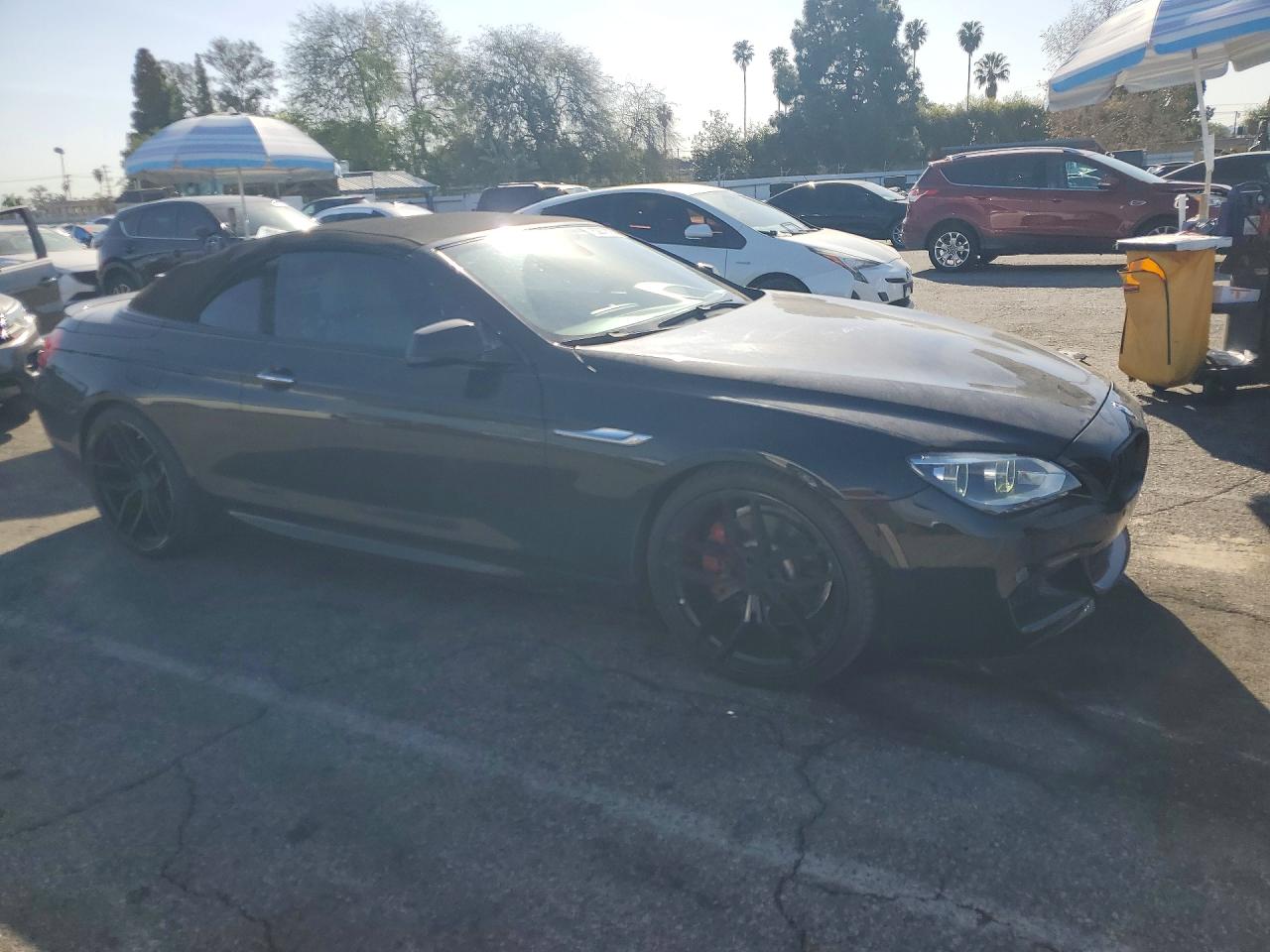 2014 Bmw 640 I Black vin: WBALW7C50EDX58977