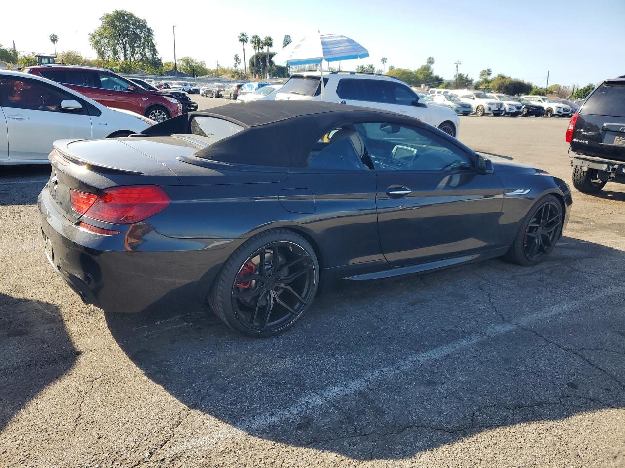 2014 Bmw 640 I Black vin: WBALW7C50EDX58977