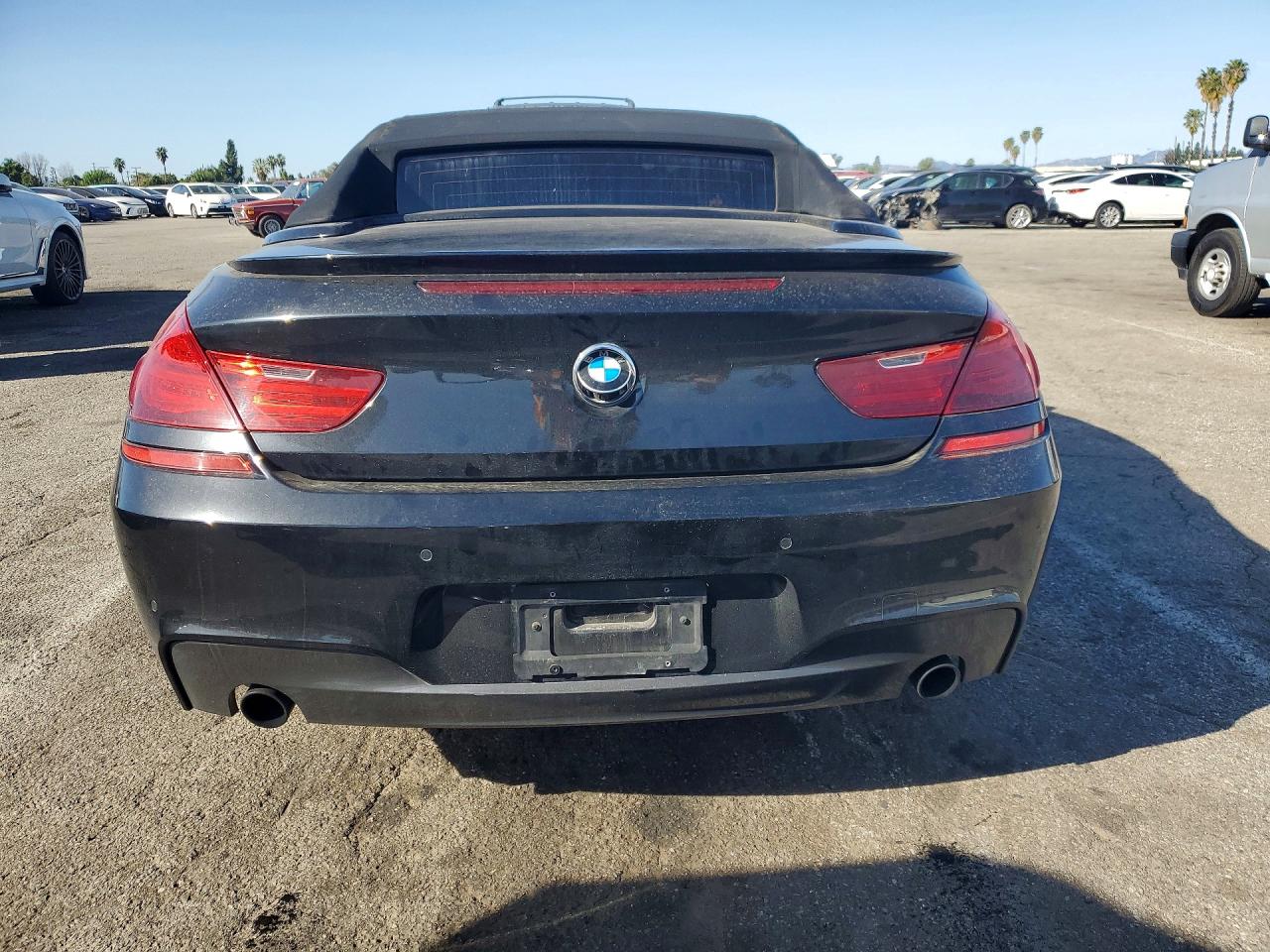 2014 Bmw 640 I Black vin: WBALW7C50EDX58977