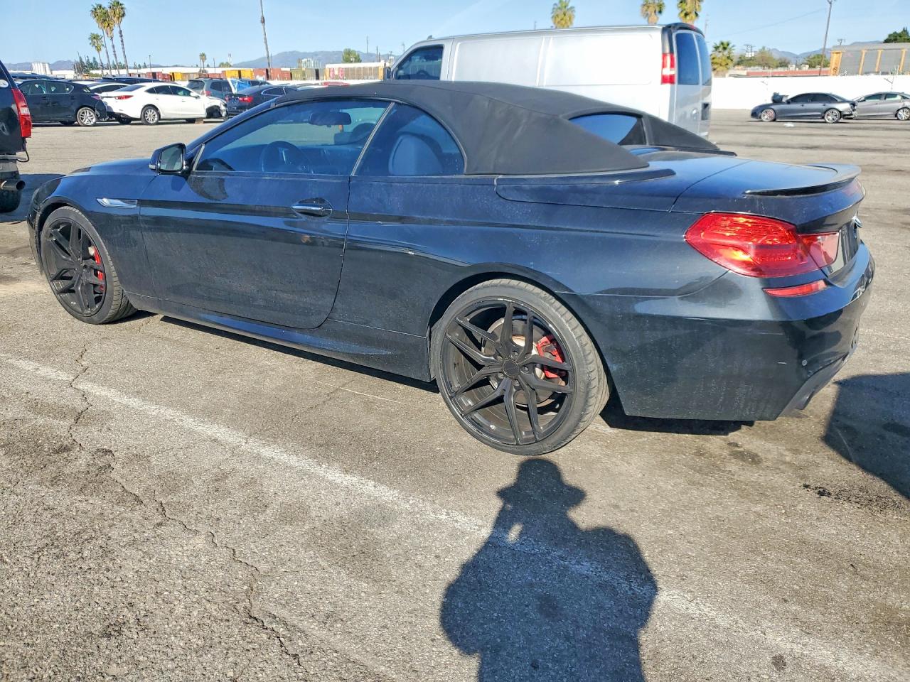 2014 Bmw 640 I Black vin: WBALW7C50EDX58977