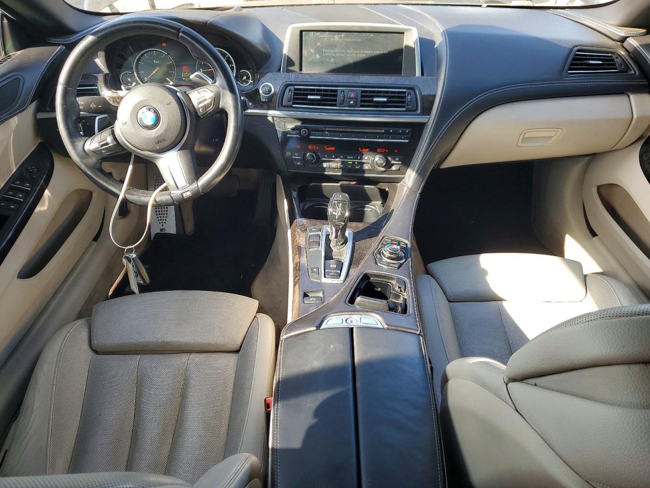2014 Bmw 640 I Black vin: WBALW7C50EDX58977
