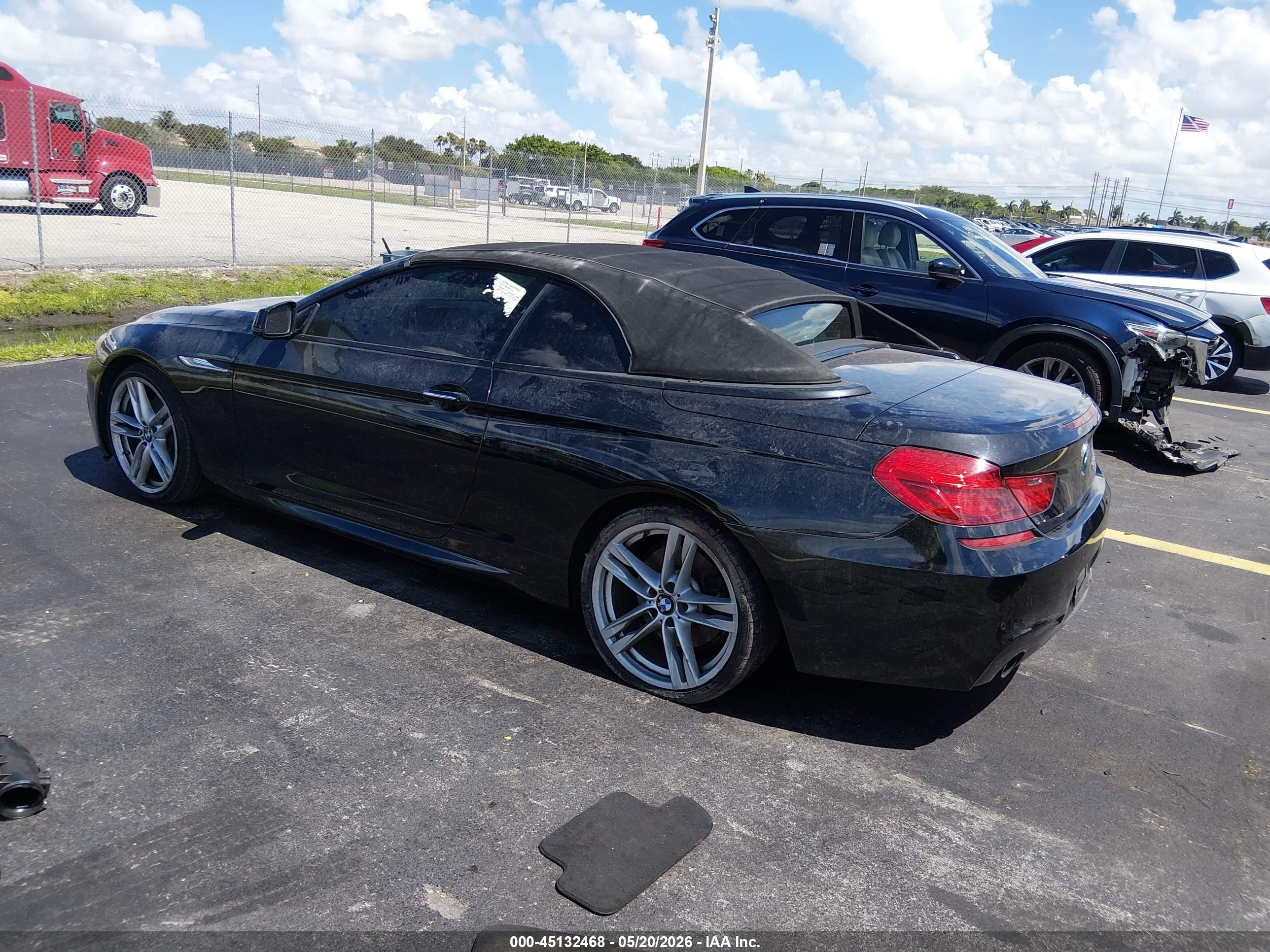 2014 Bmw 640i   Black vin: WBALW7C50EDX59028