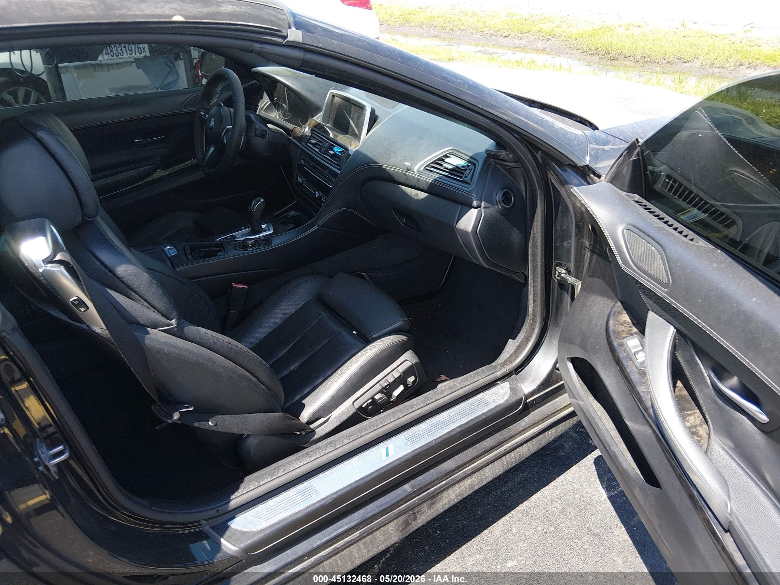2014 Bmw 640i   Black vin: WBALW7C50EDX59028