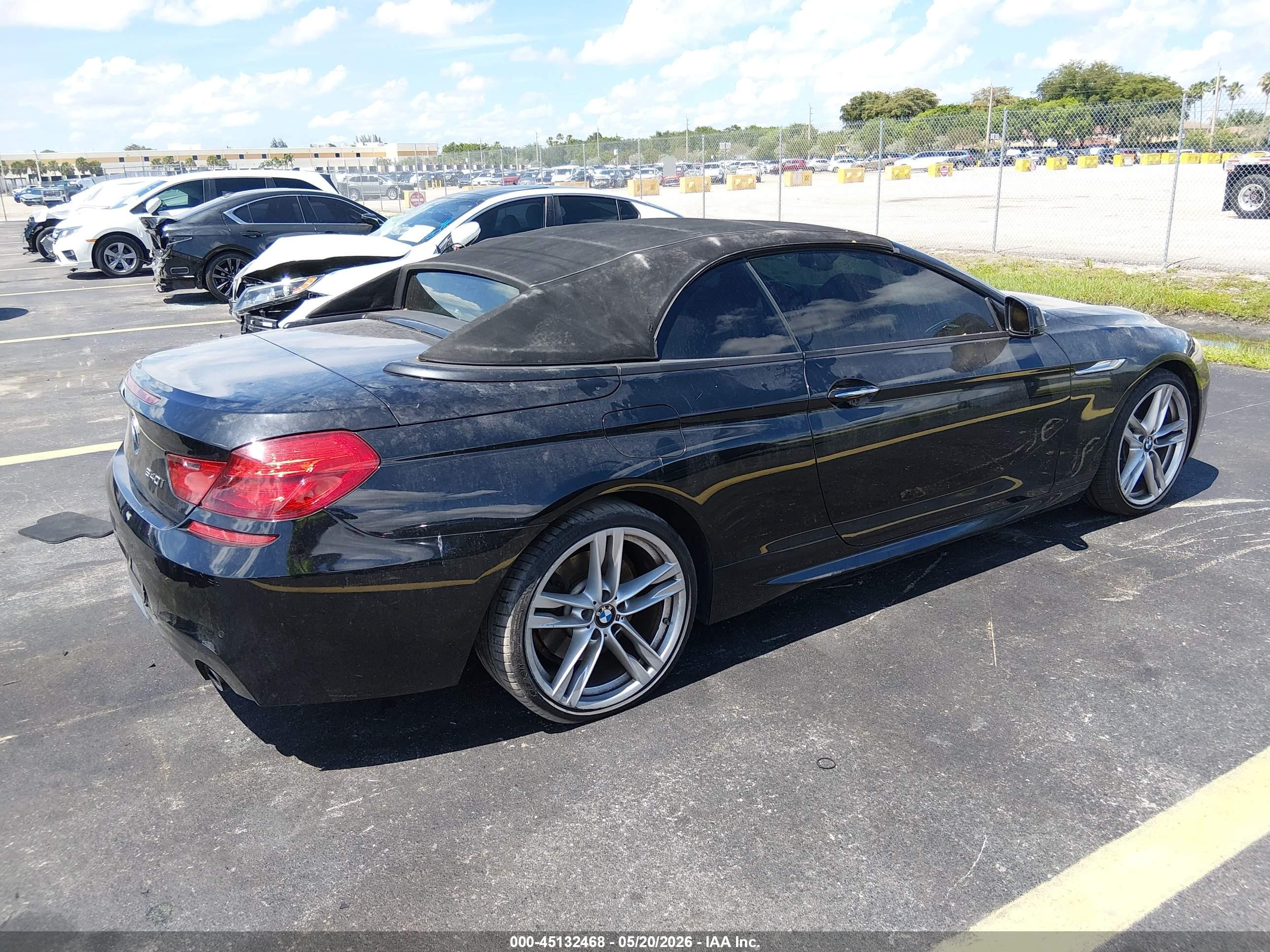 2014 Bmw 640i   Black vin: WBALW7C50EDX59028