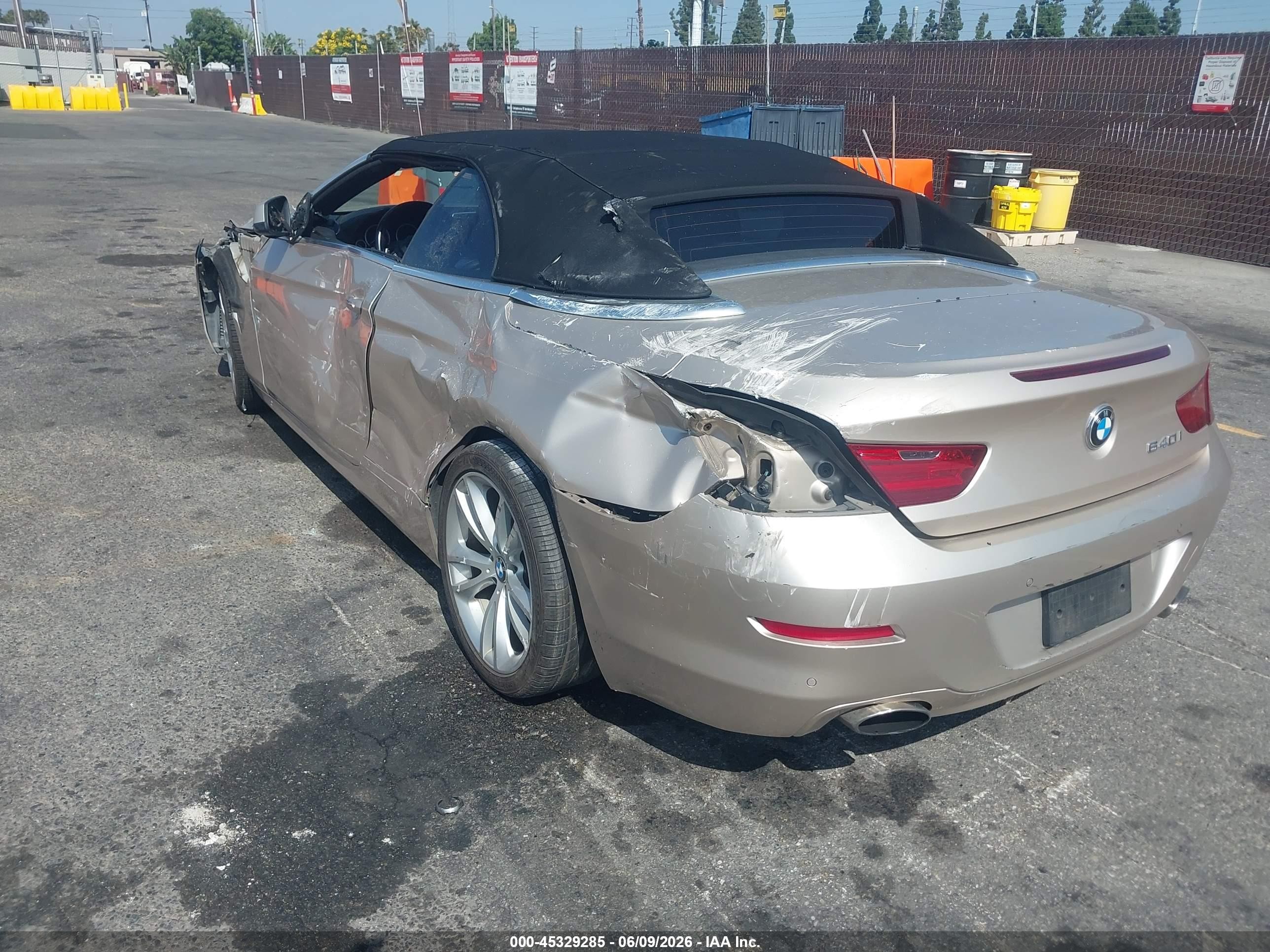 2012 Bmw 640i   Gold vin: WBALW7C51CC618777