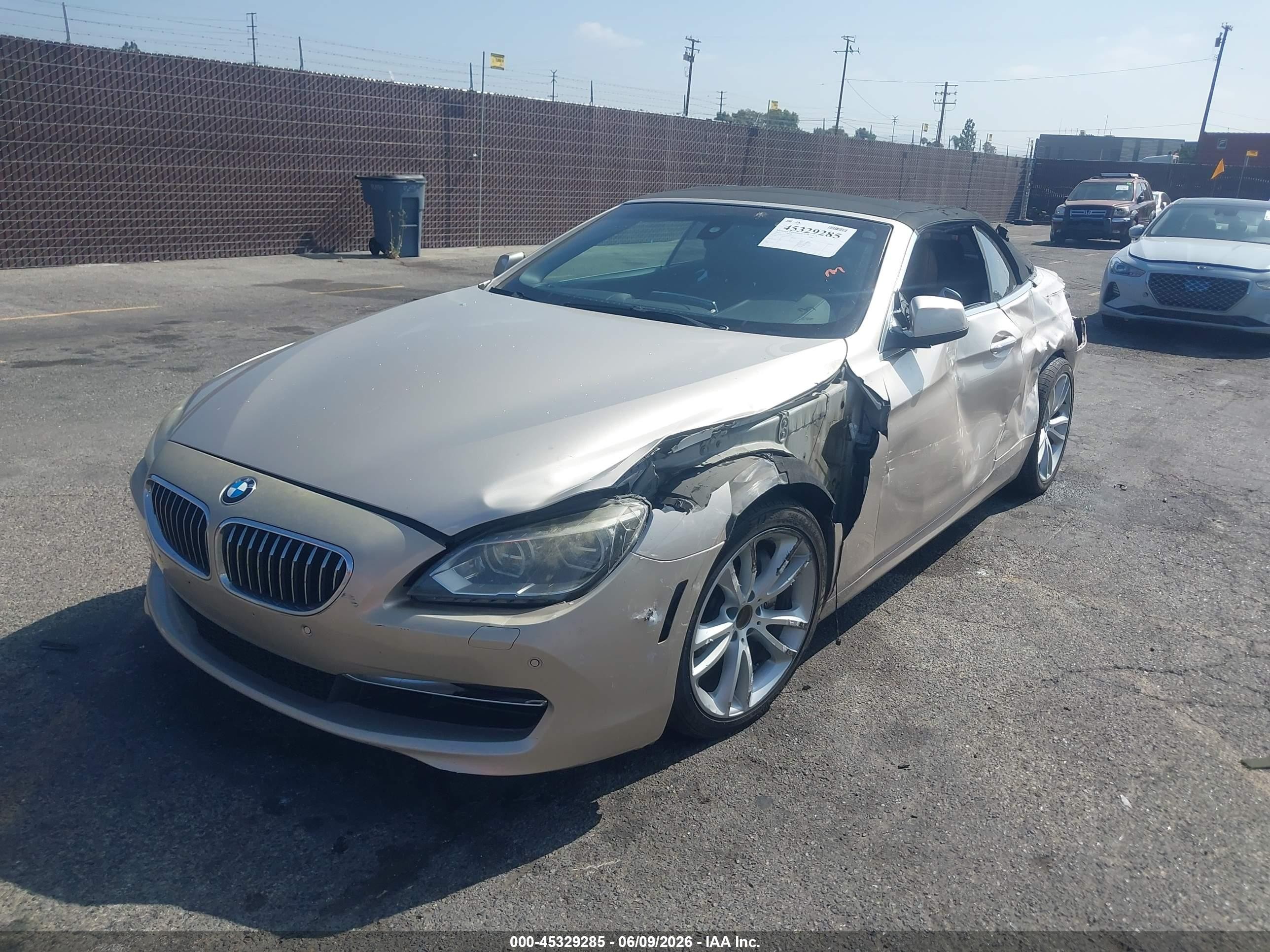 2012 Bmw 640i   Gold vin: WBALW7C51CC618777