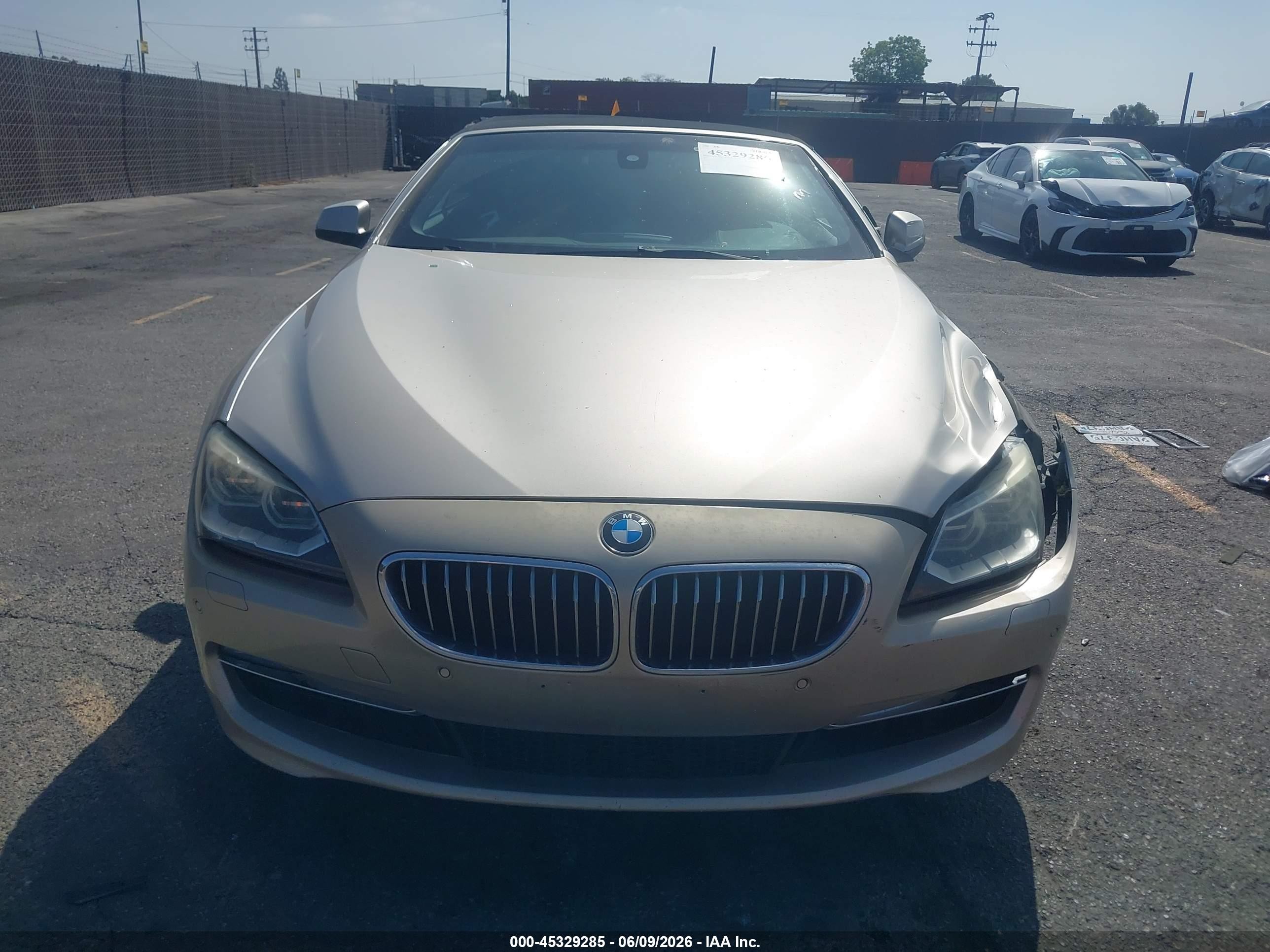 2012 Bmw 640i   Gold vin: WBALW7C51CC618777
