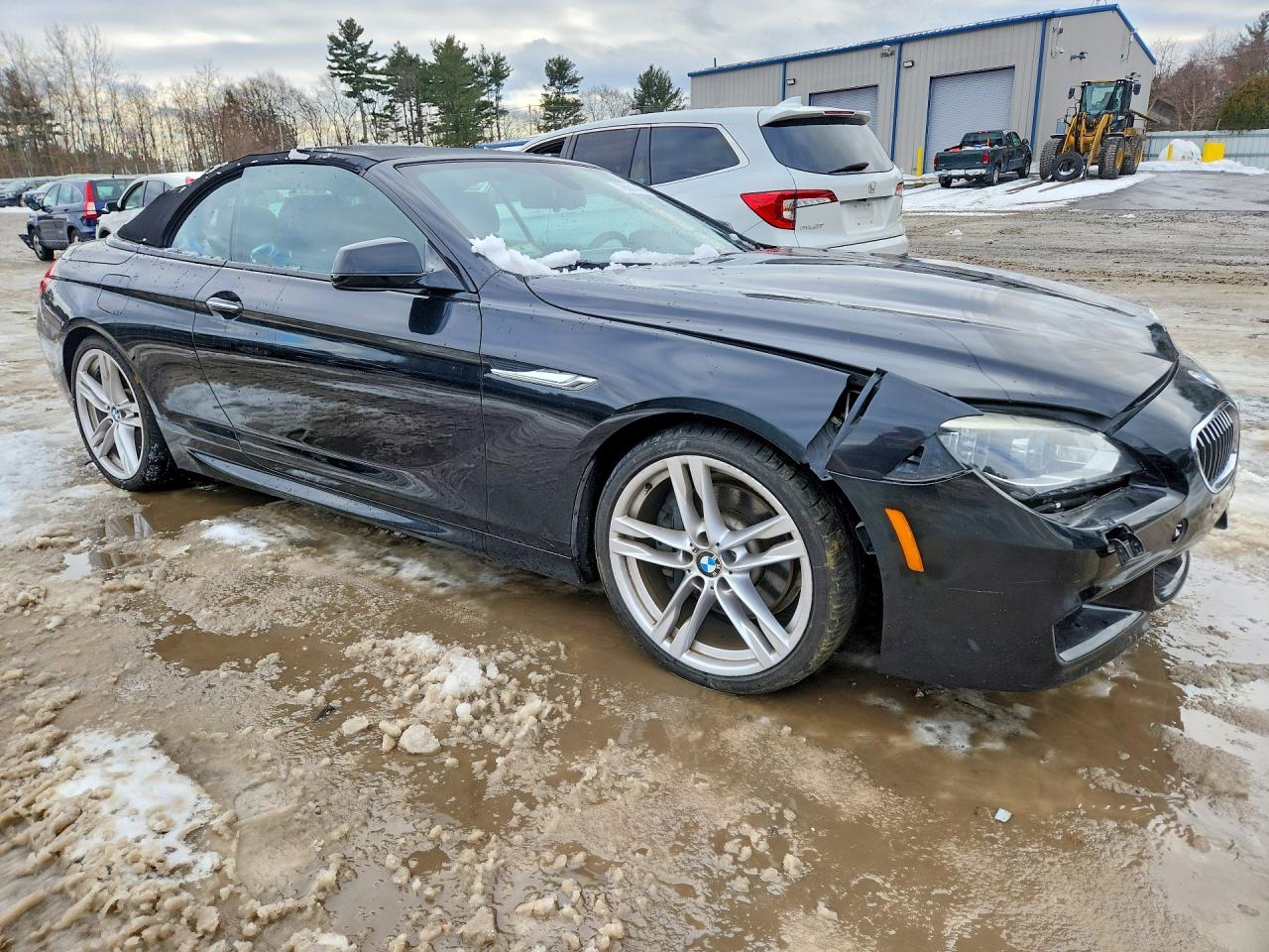 2014 Bmw 640 I Black vin: WBALW7C51EDX58843