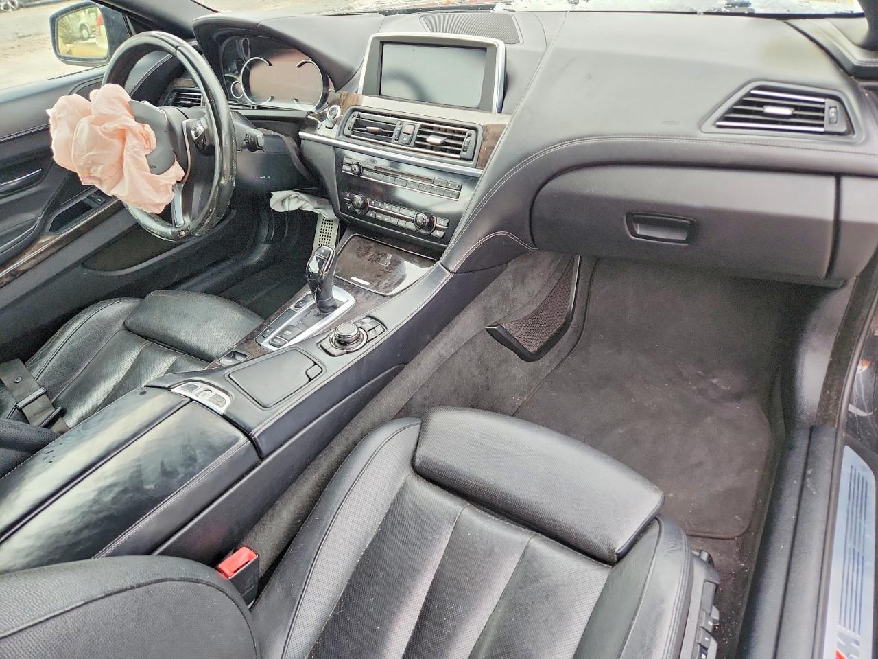 2014 Bmw 640 I Black vin: WBALW7C51EDX58843