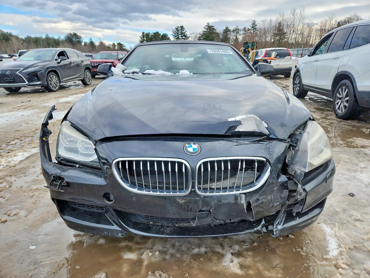 2014 Bmw 640 I Black vin: WBALW7C51EDX58843