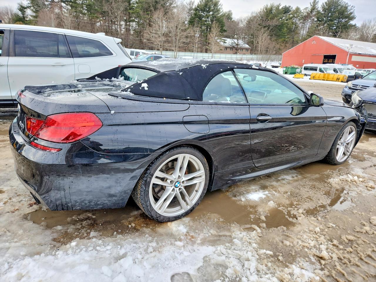 2014 Bmw 640 I Black vin: WBALW7C51EDX58843