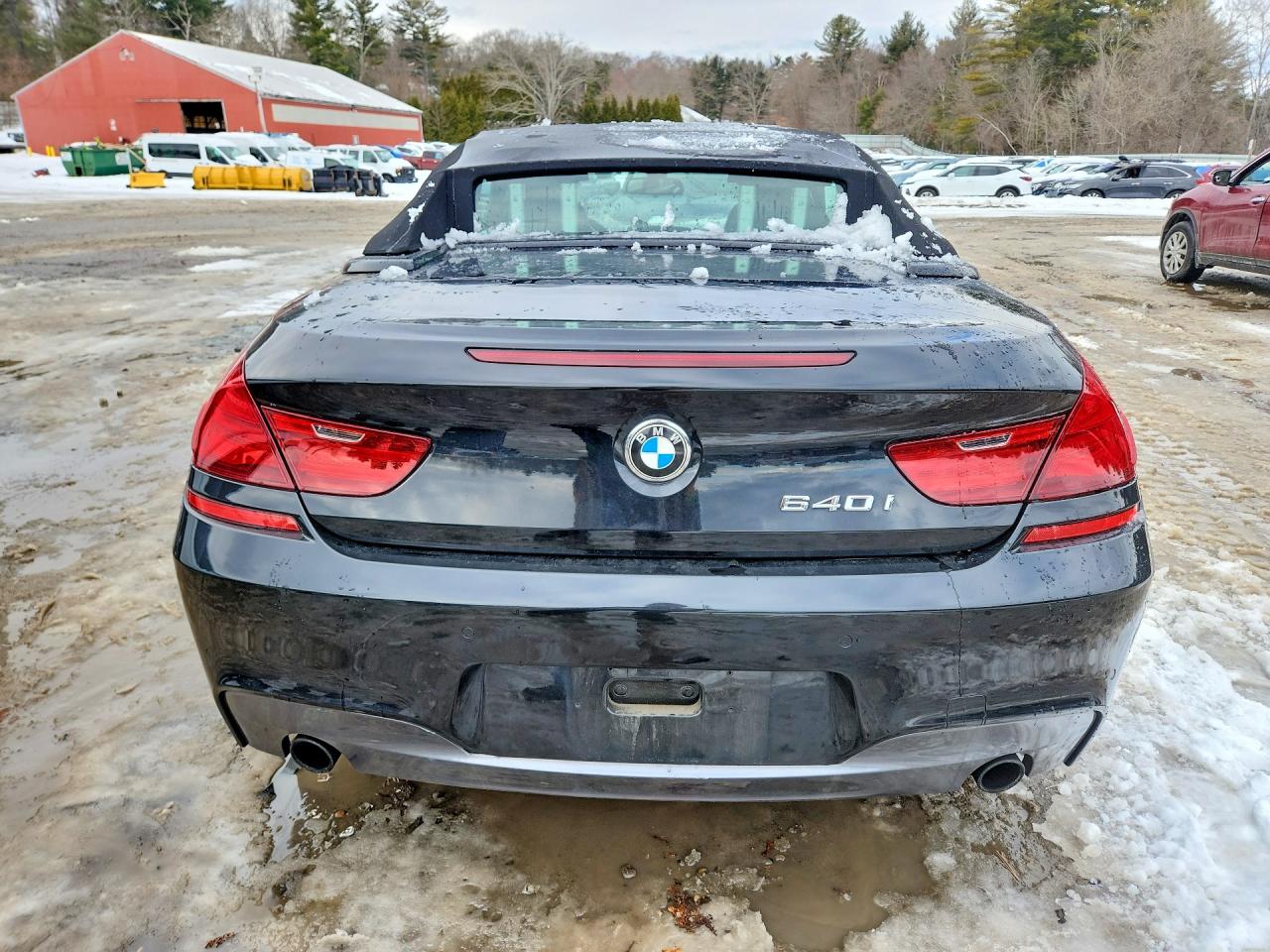 2014 Bmw 640 I Black vin: WBALW7C51EDX58843