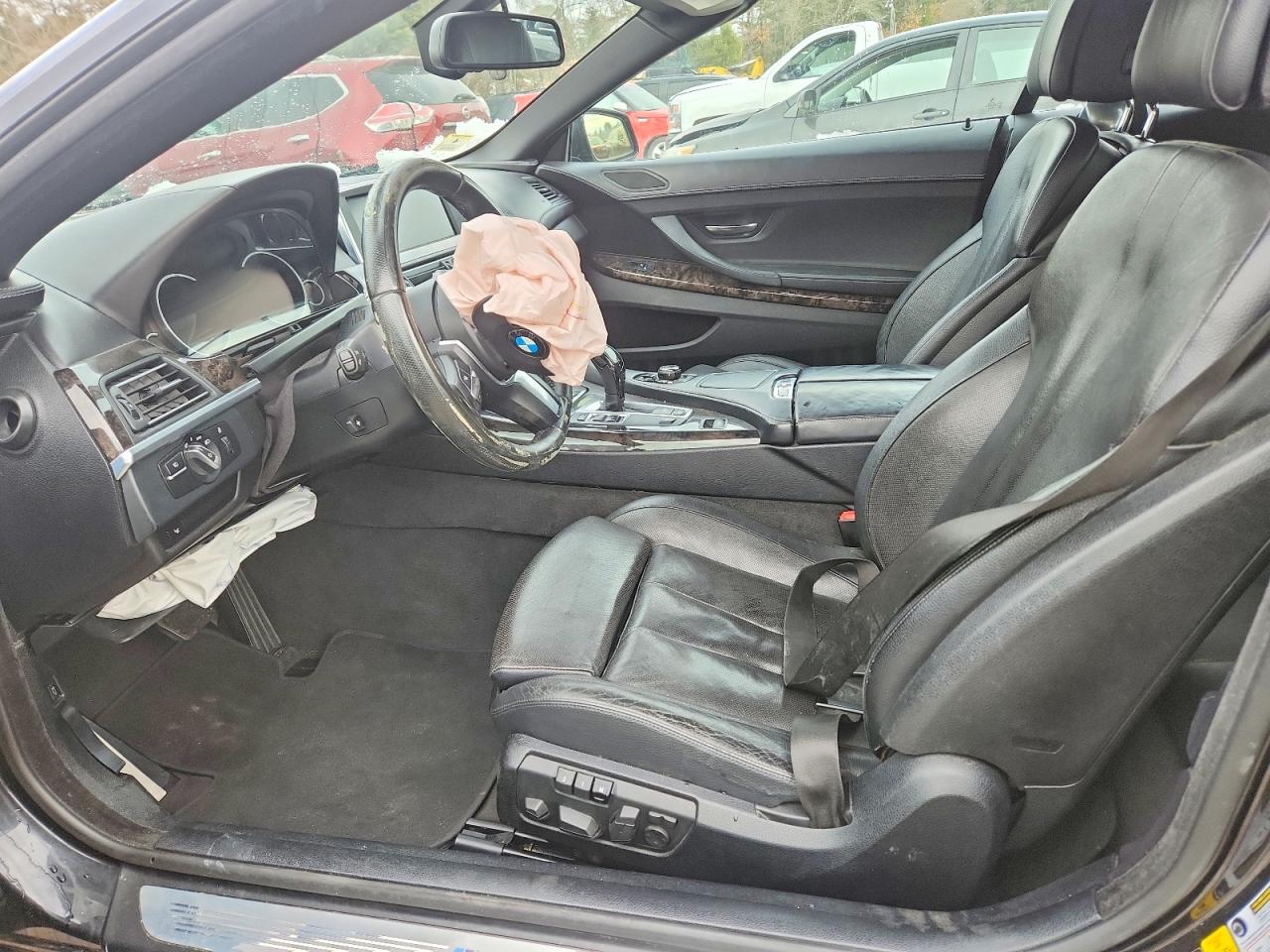2014 Bmw 640 I Black vin: WBALW7C51EDX58843