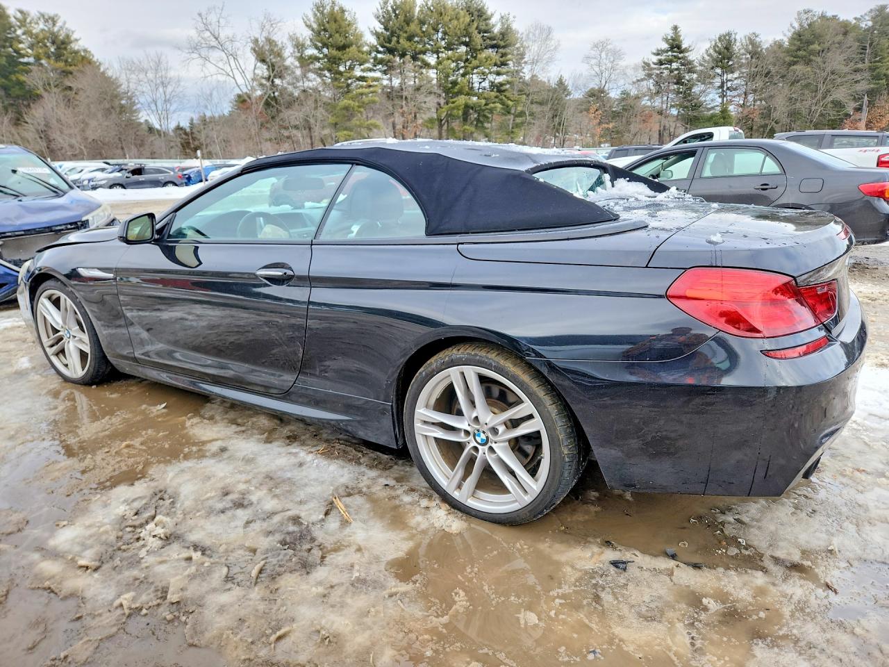 2014 Bmw 640 I Black vin: WBALW7C51EDX58843