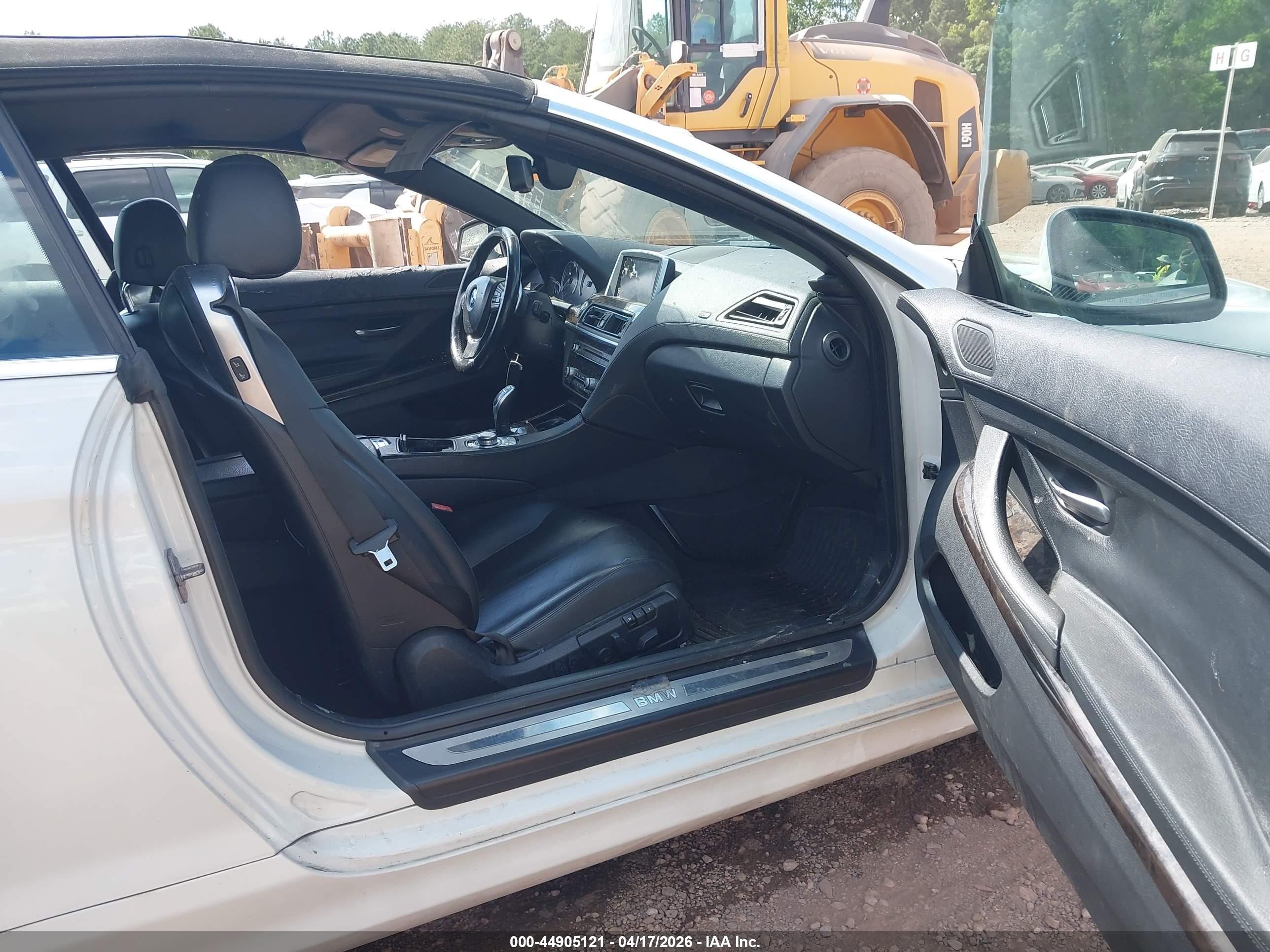 2012 Bmw 640i   White vin: WBALW7C52CC618531