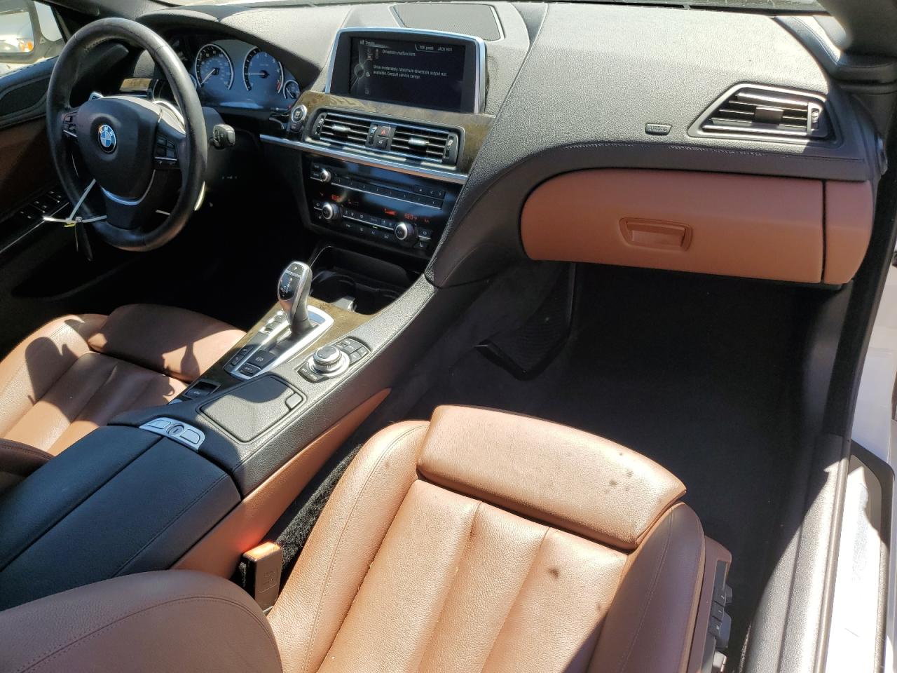 2014 Bmw 640 I White vin: WBALW7C52ED595913