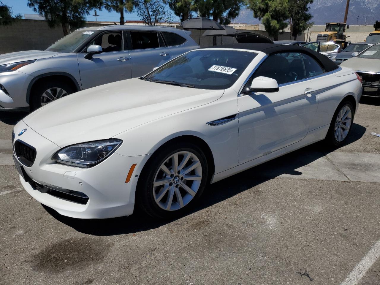 2014 Bmw 640 I White vin: WBALW7C52ED595913