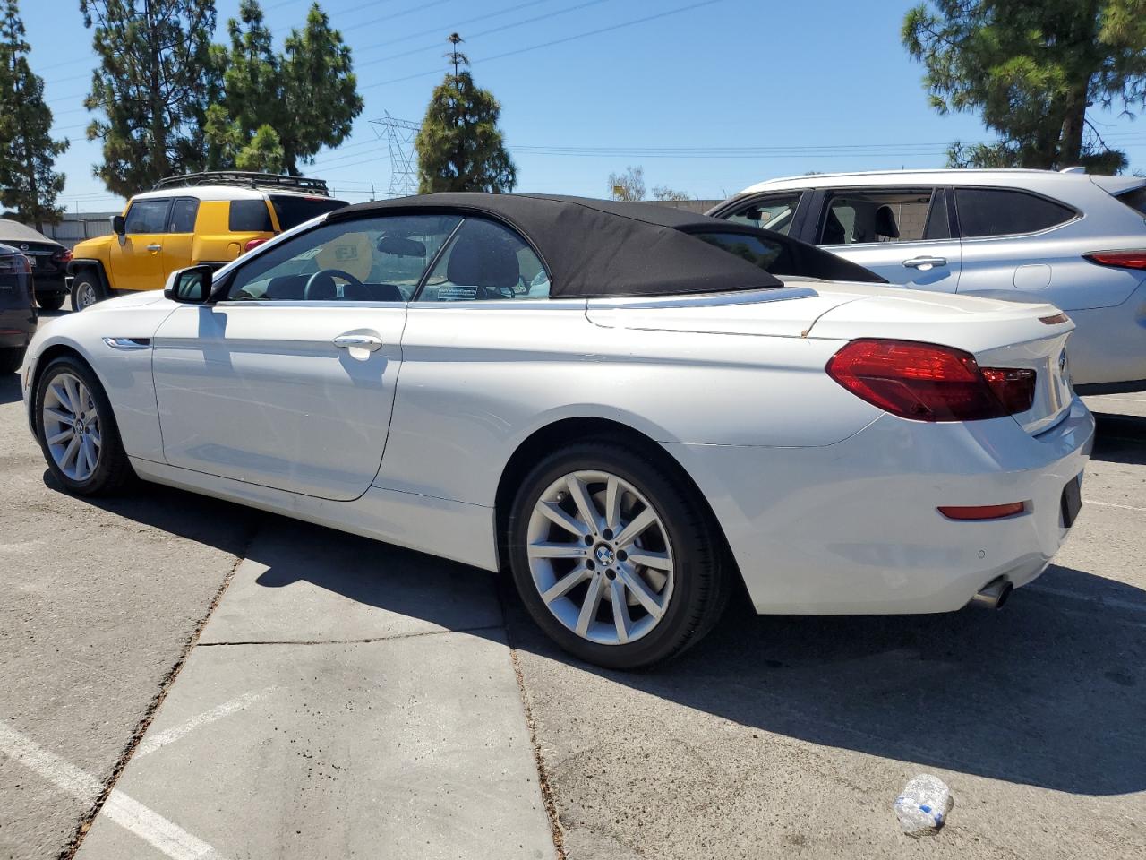 2014 Bmw 640 I White vin: WBALW7C52ED595913