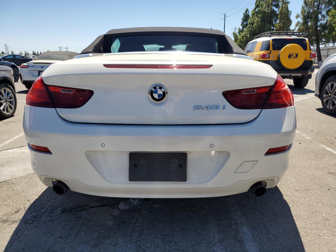 2014 Bmw 640 I White vin: WBALW7C52ED595913